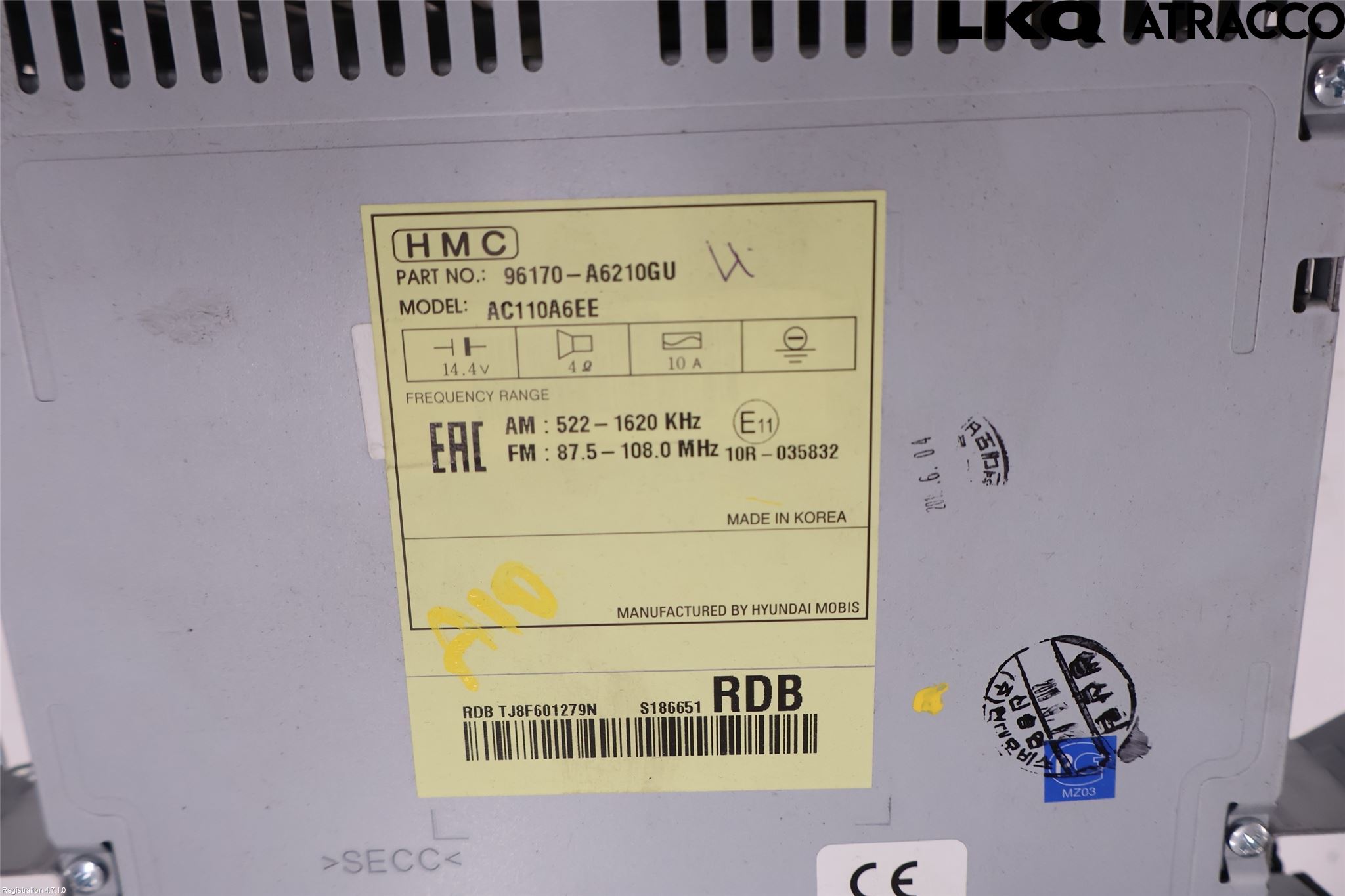 Hyundai i30 GD 13-17 Stereo Radio Med Cd