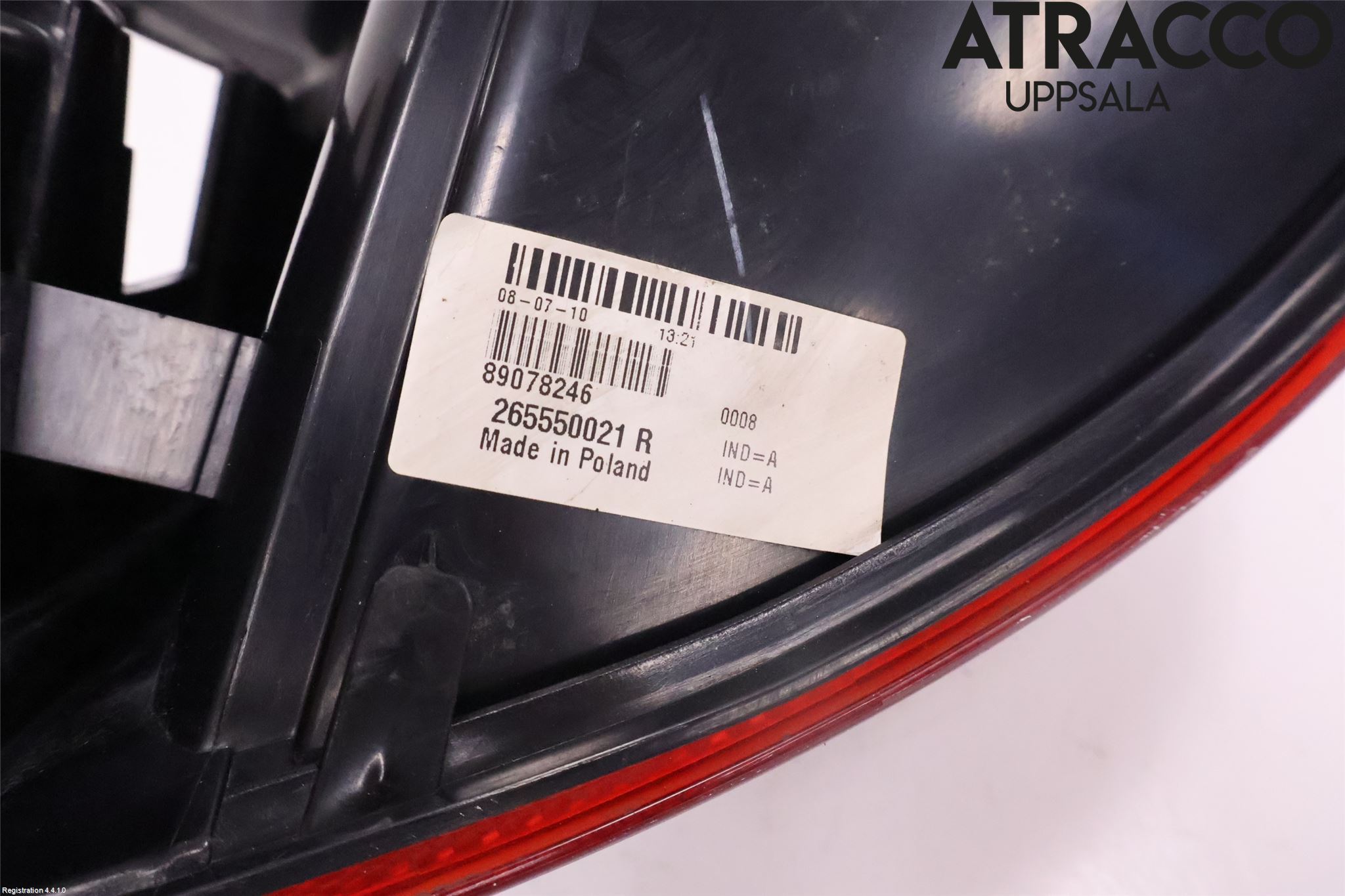 Renault LAGUNA III 08-10 Baklykt Venstre