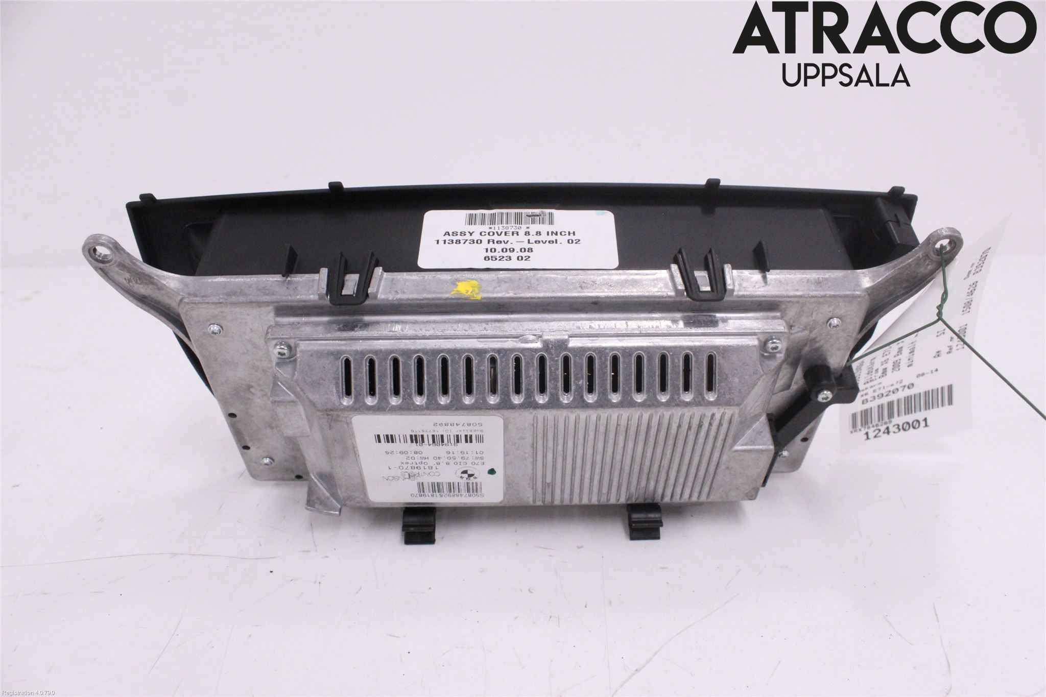 BMW X6 E71/E72   08-14 Instr Skjerm Dvd-Gps-Ac-Tlf