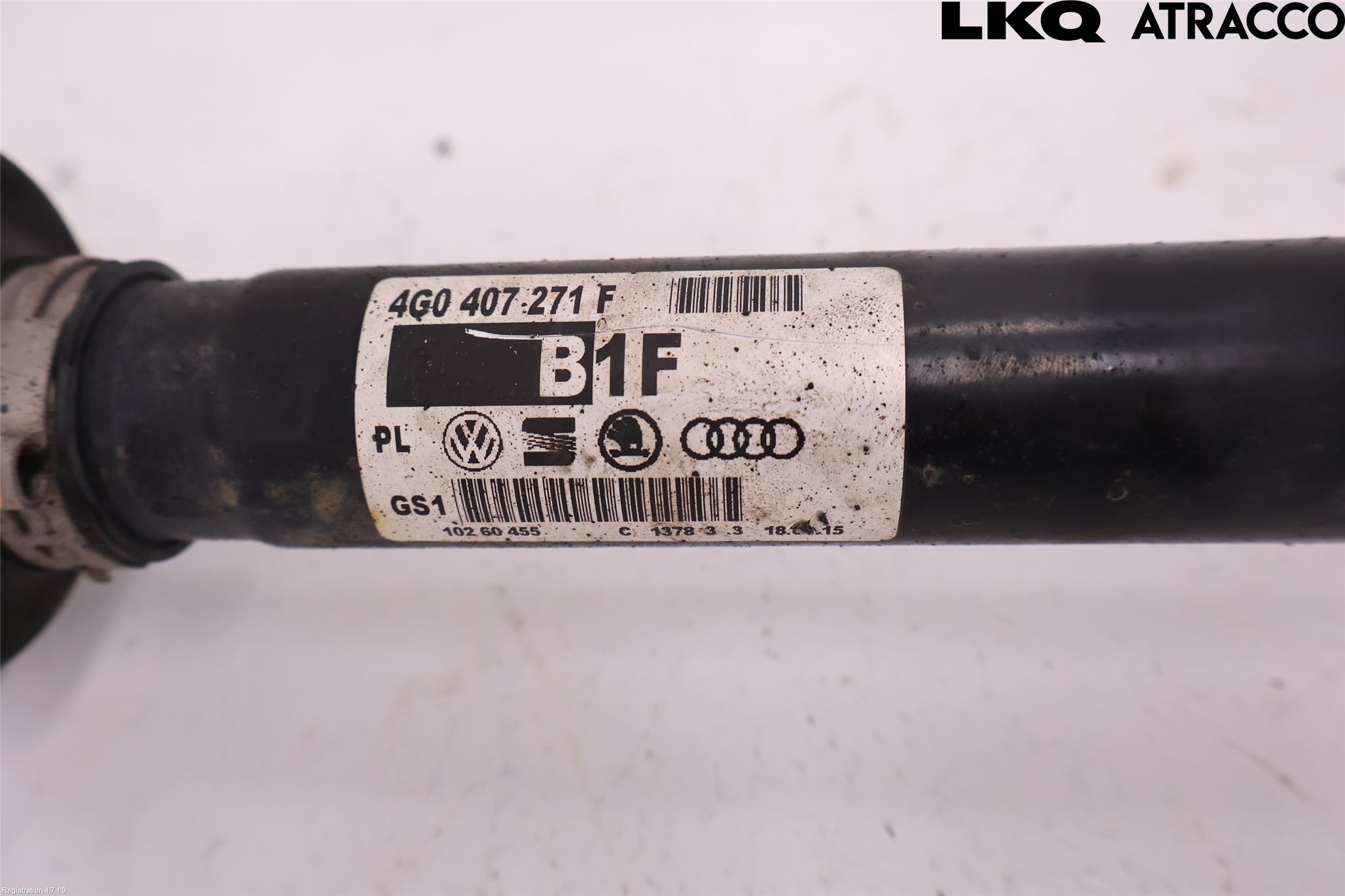 Audi A6 ALLROAD 12-18 Drivaksel Foran Kompl Venstre