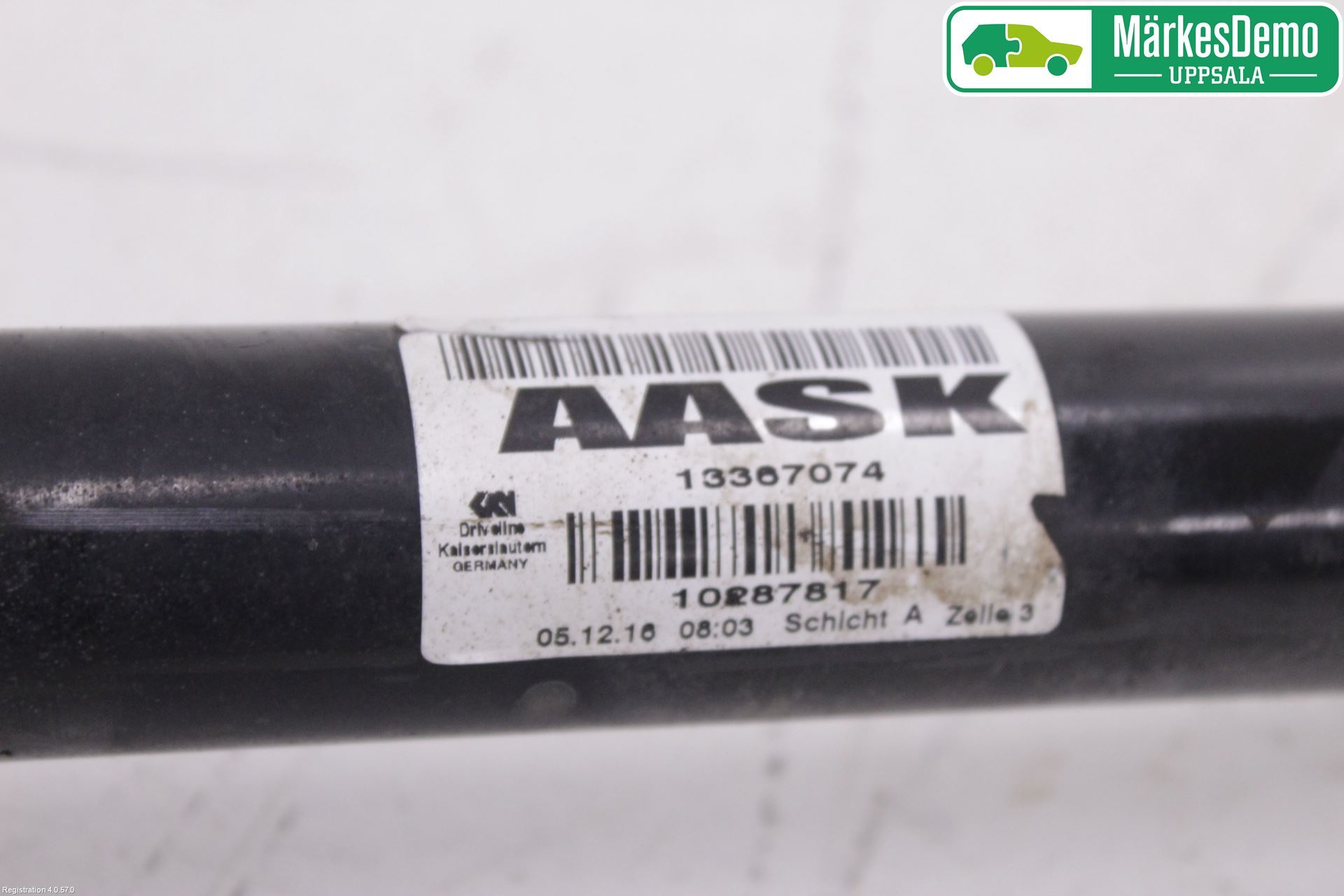 Opel ASTRA K 16-22 Drivaksel Foran Kompl Høyre