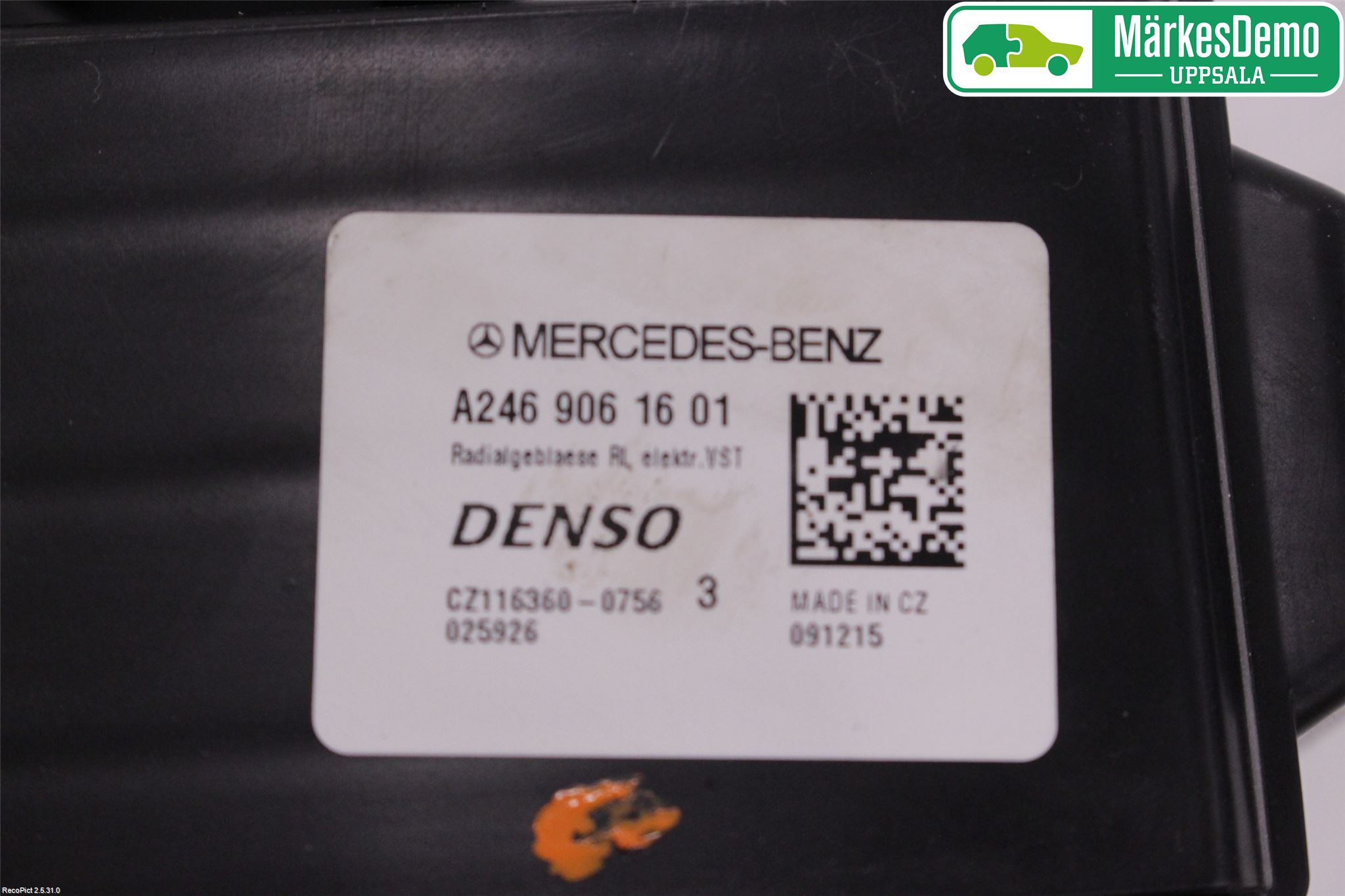 Mercedes-Benz MB CLA-KLASS (C117/X117) 13-19 Varmeapparat Viftemotor