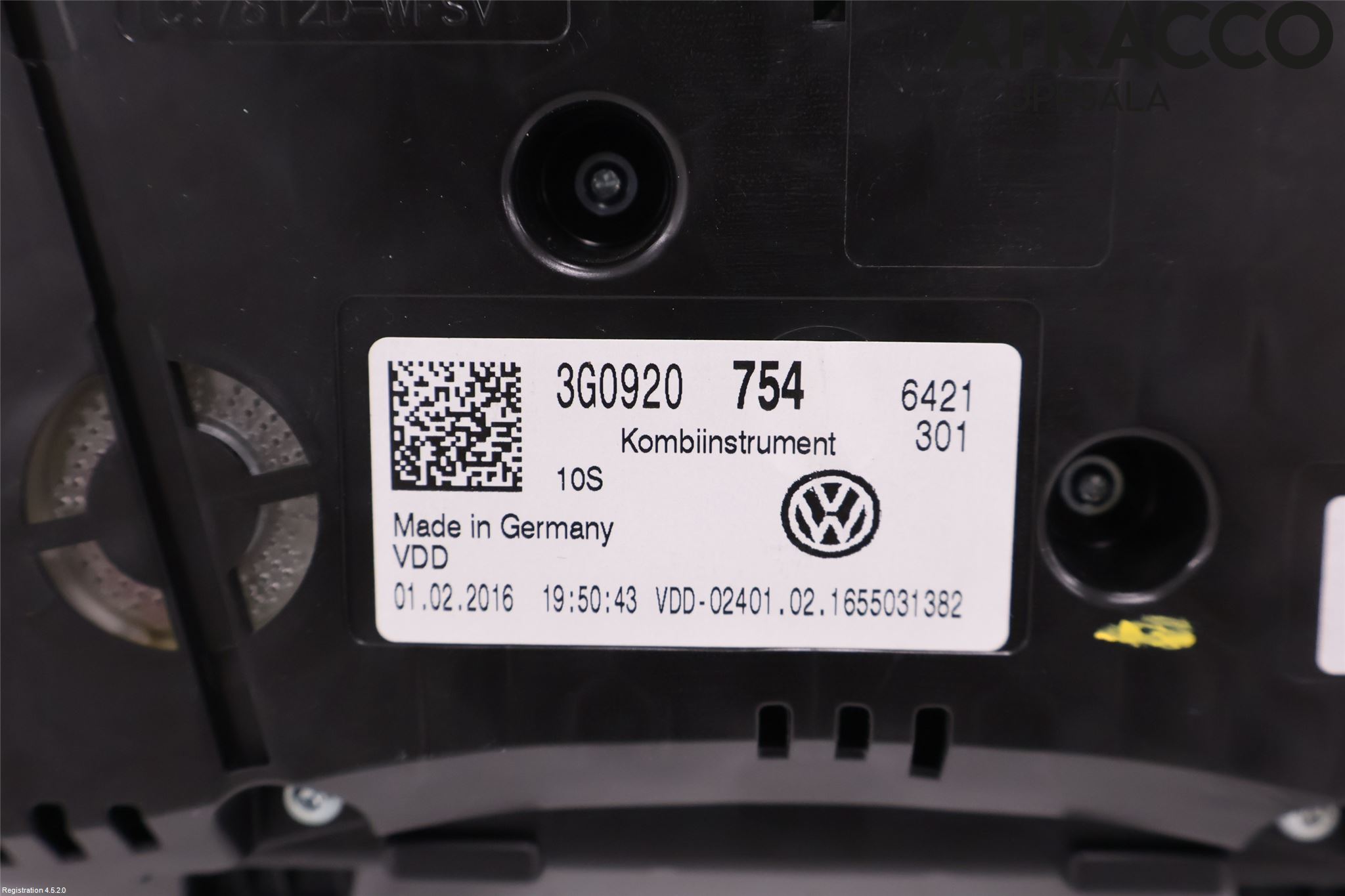 Volkswagen VW PASSAT 15-19 Instr Kombinert