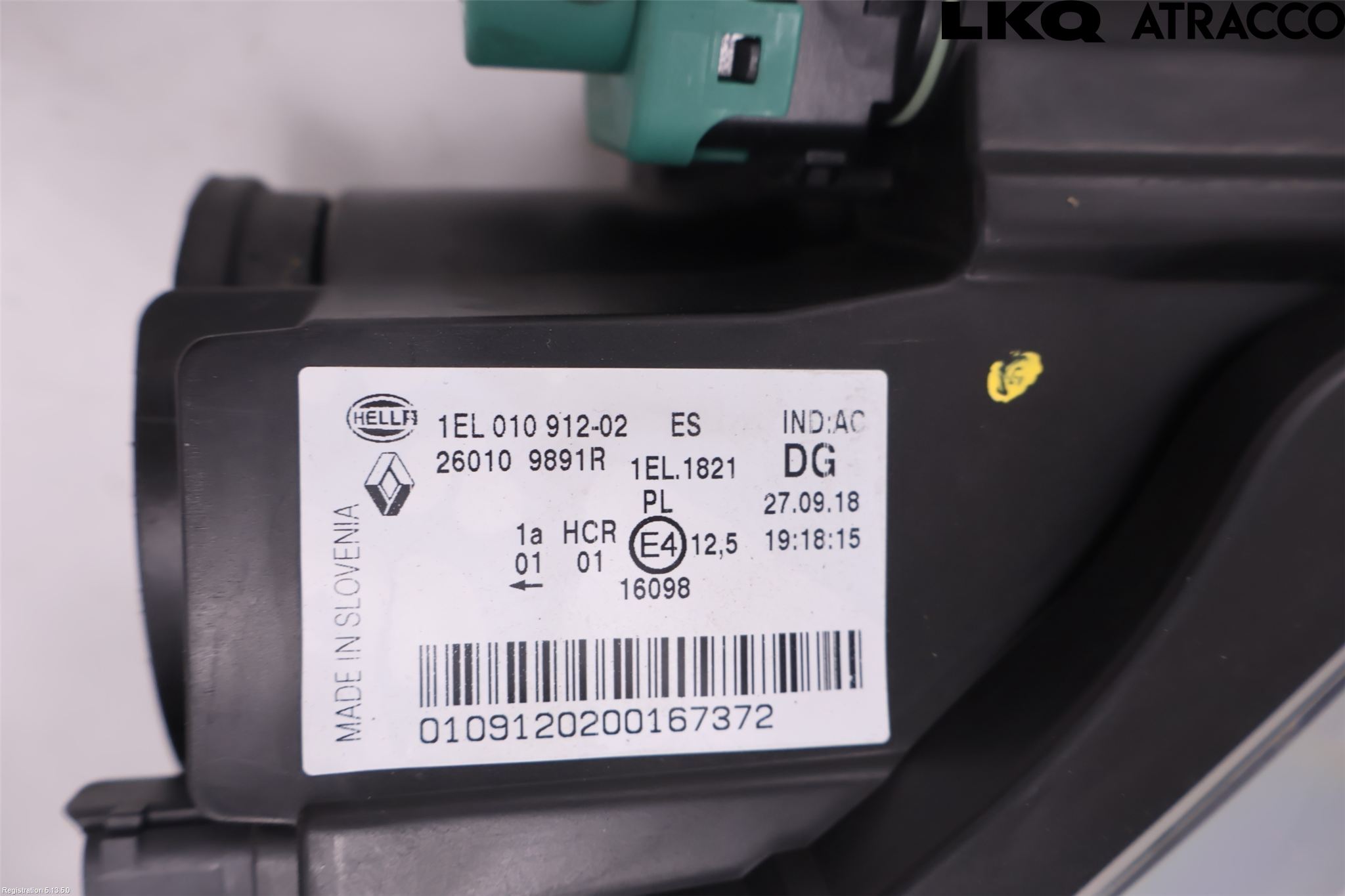 Renault ZOE/E-TECH 13- Frontlykt Høyre
