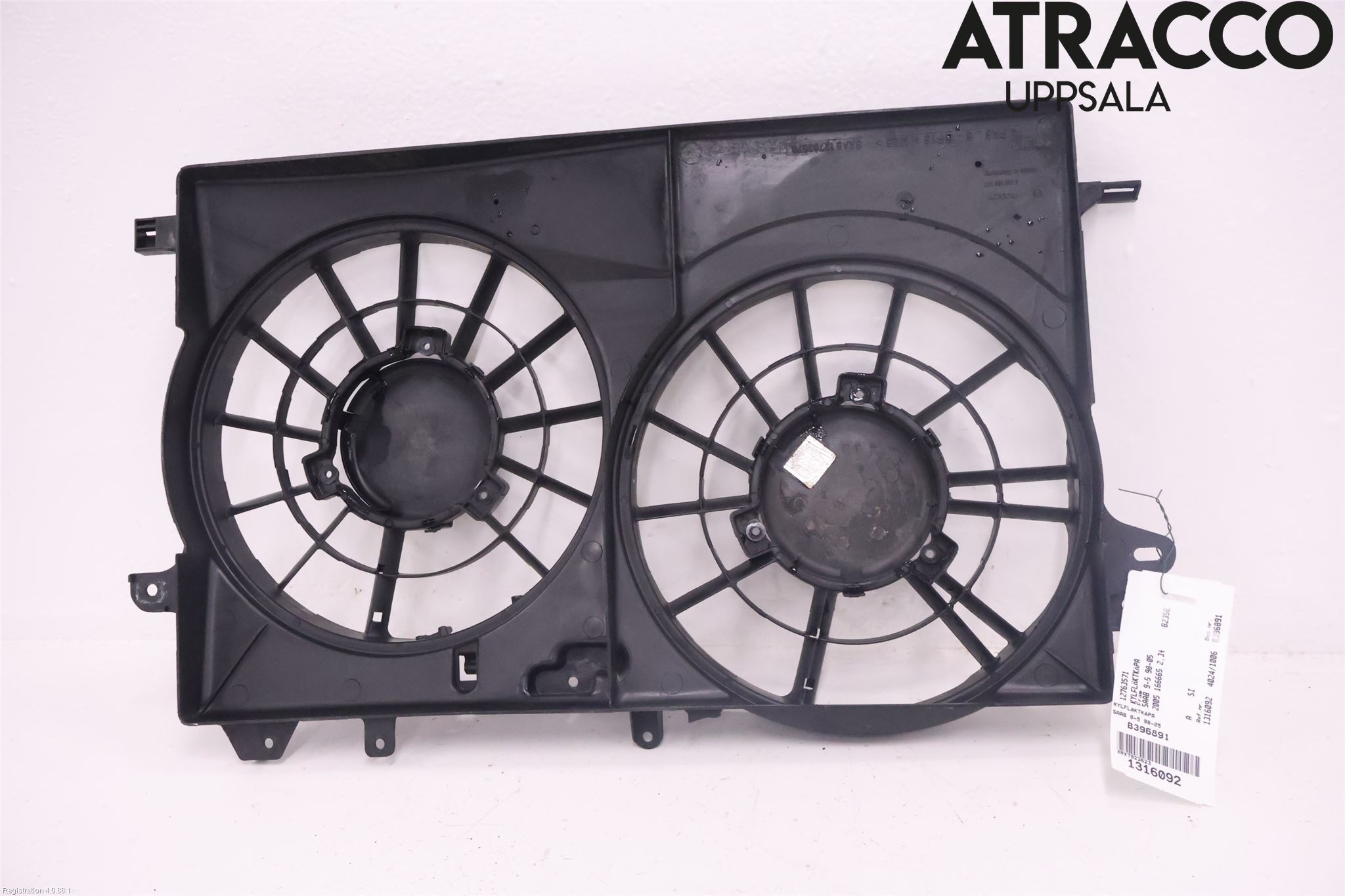Saab 9-5 -05 Kjølevifte-Radiator Hus-Kåpe
