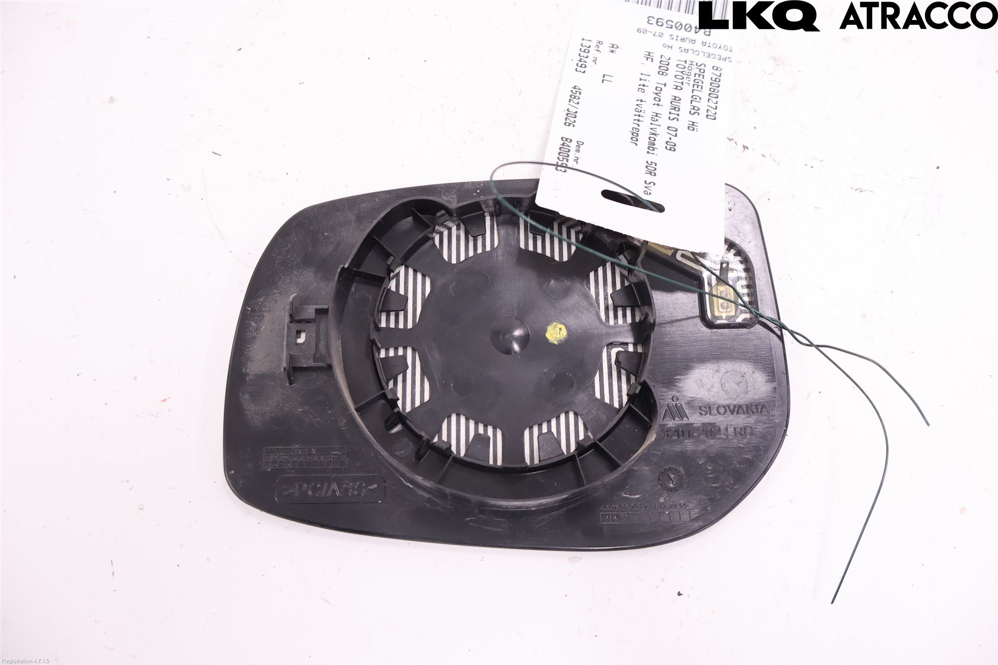 Toyota AURIS 07-09 Speil Glass H