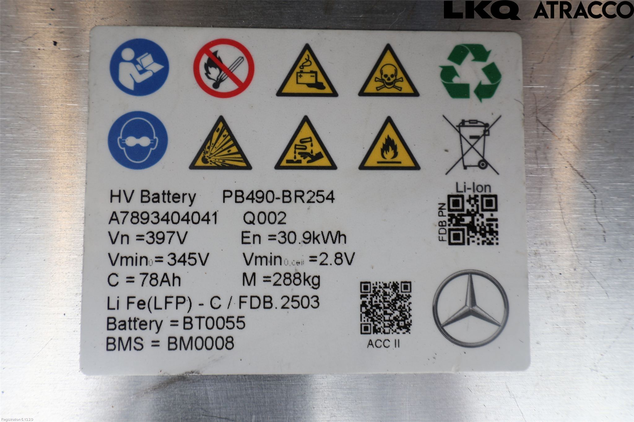 Mercedes-Benz MB GLC-KLASS (X254) 22- Hybrid Batteri