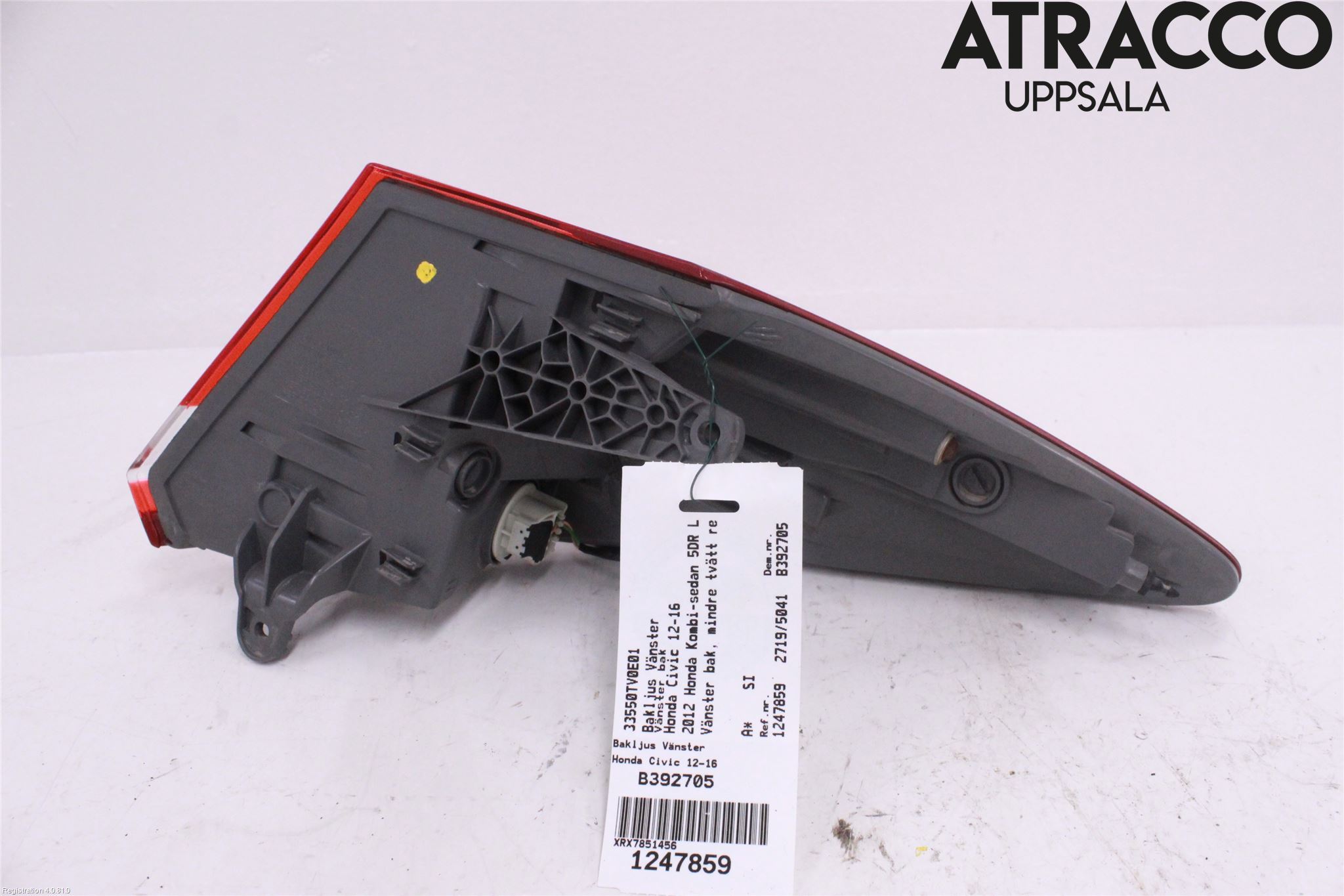 Honda CIVIC 12-16 Baklykt Venstre