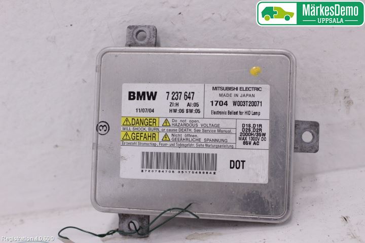 BMW 5 F10/F11/F18 09-17 Styreenhet Xenon