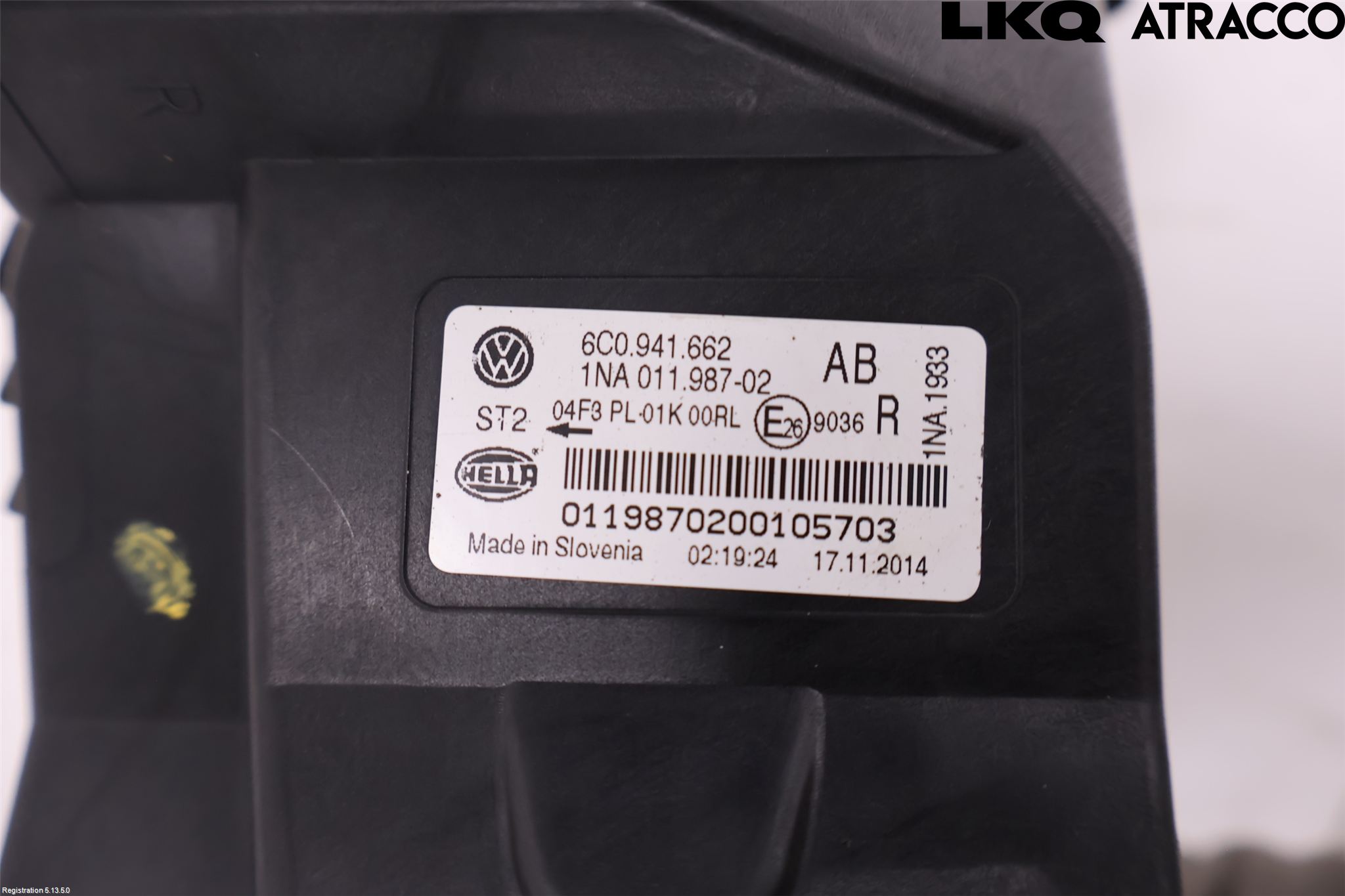 Volkswagen VW POLO 10-17 Frontlykt-Kurve-Tåkelys