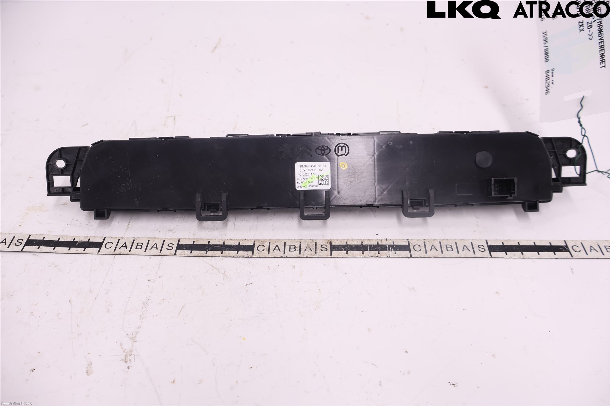 Opel VIVARO 20- Varme Ac Betjening-Display