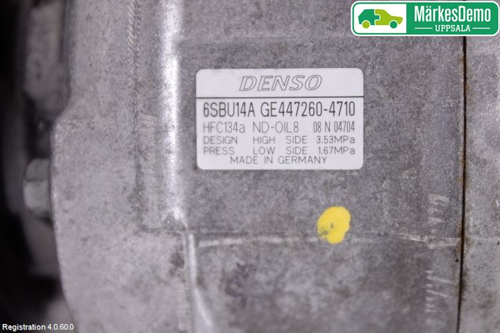 BMW 5 F10/F11/F18 09-17 Varme Ac Kompressor