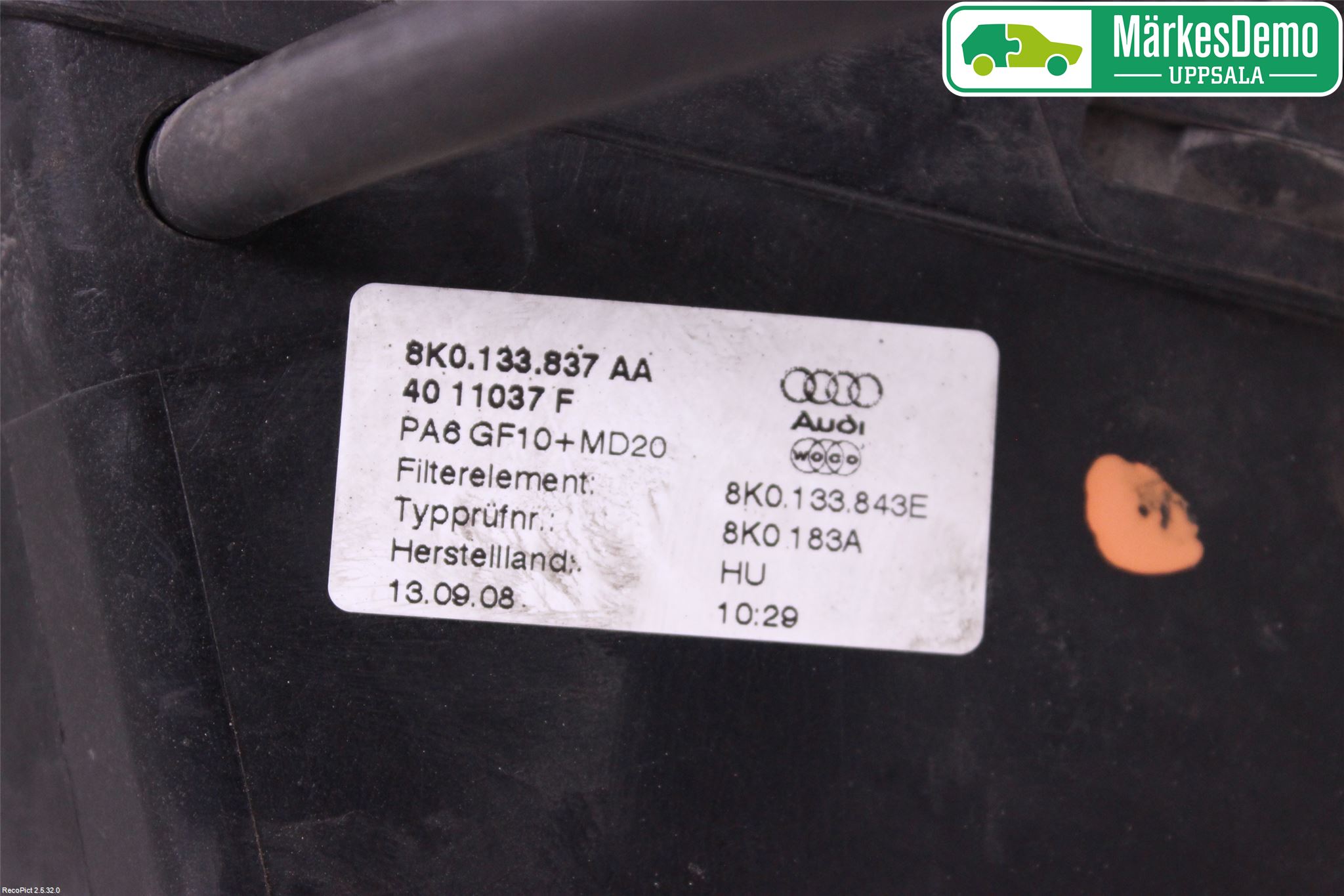 Audi A4/S4 08-11 Luftfilter Boks