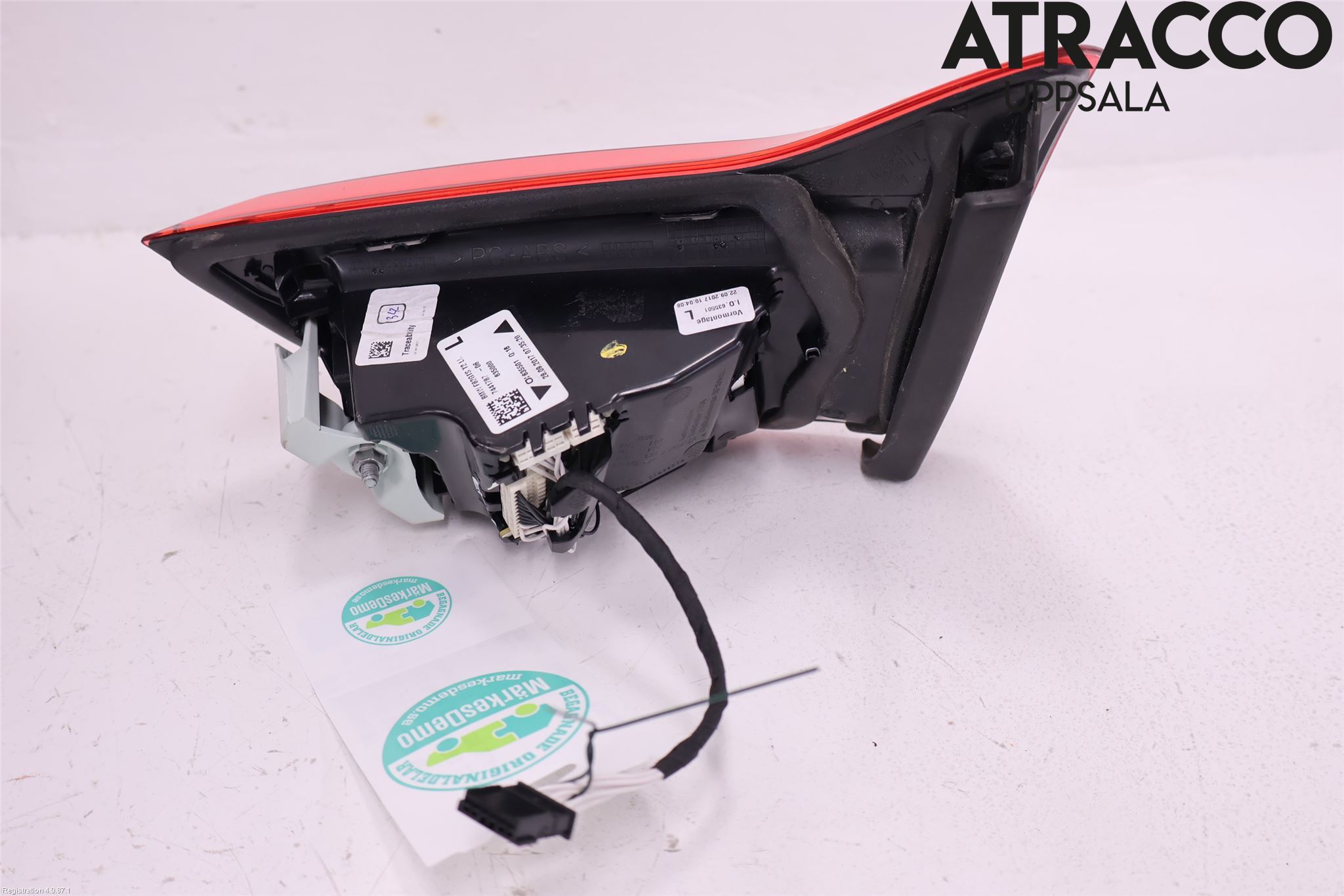 BMW 4 F32/F33/F82/F83 13-20 Baklykt Venstre  På Luke(Indre