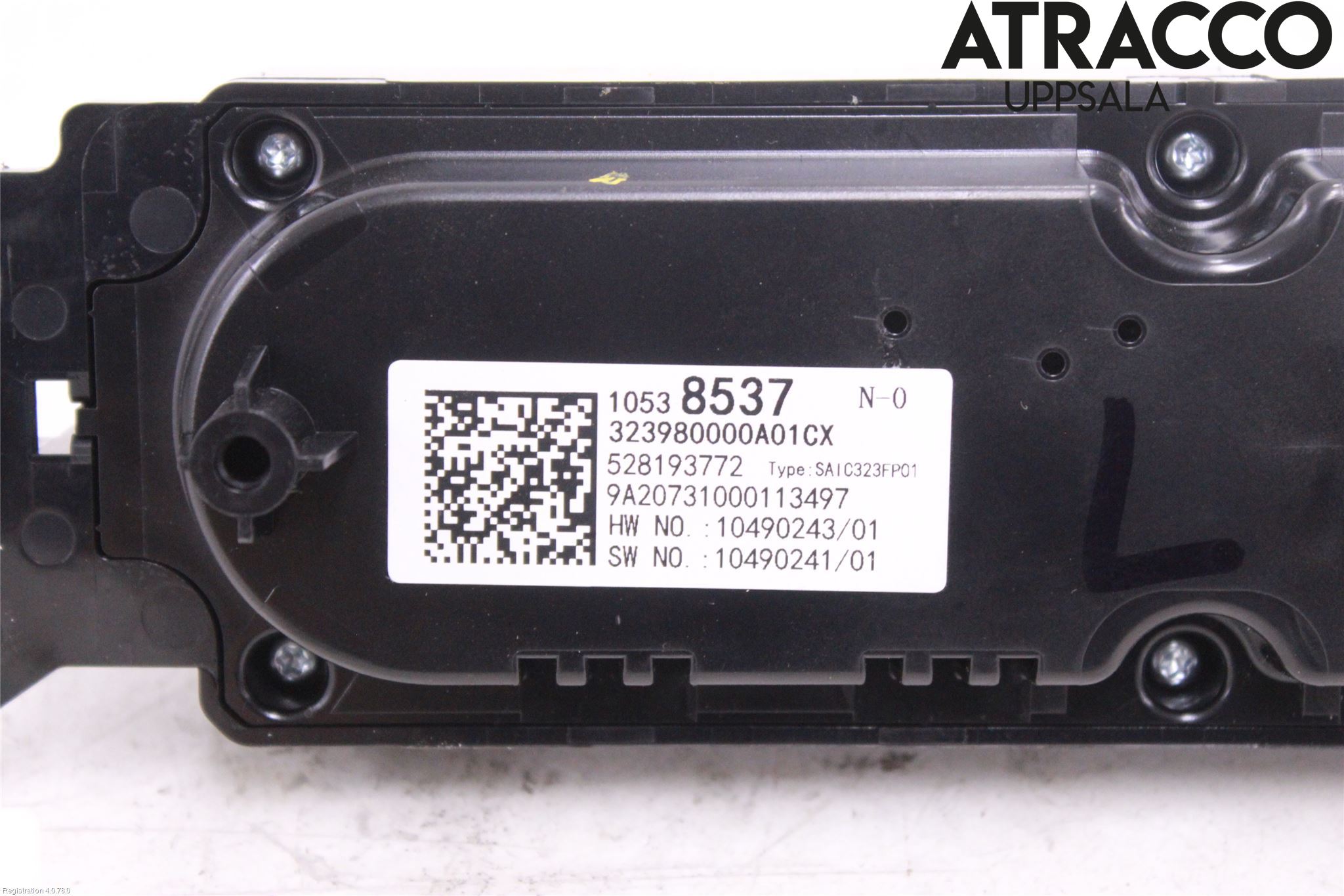 MG ZS EV 20- Varme Ac Betjening-Display