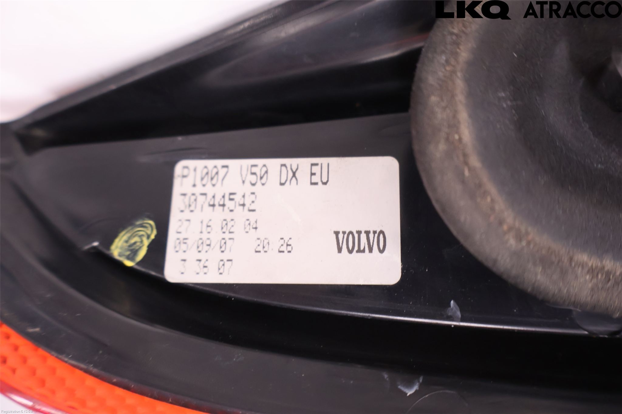 Volvo V50 08-12 Baklykt Høyre