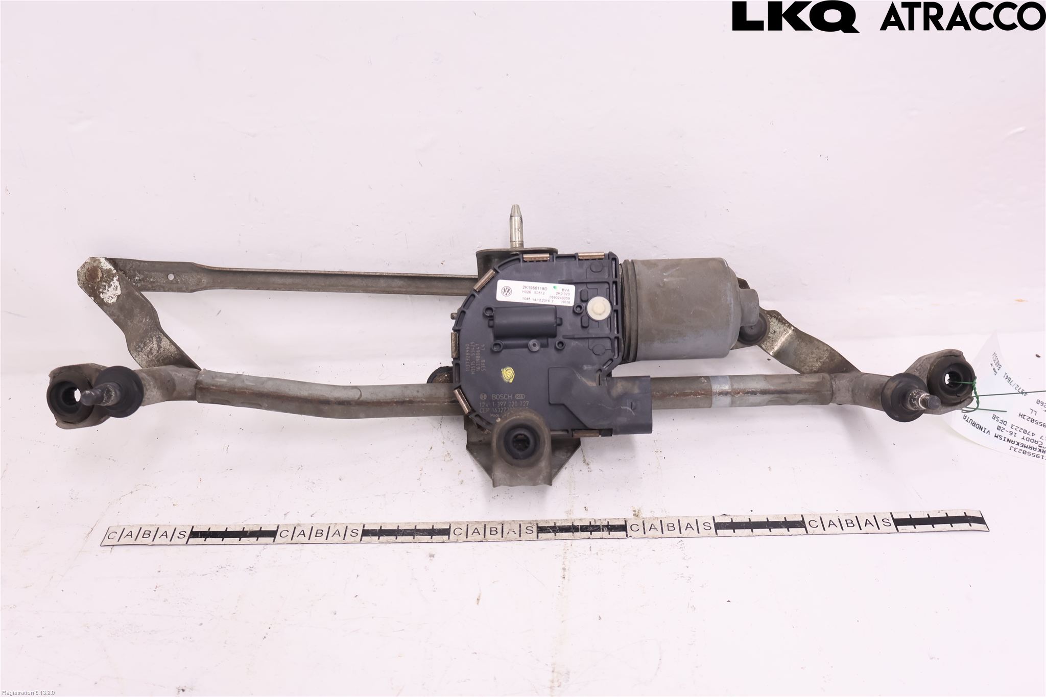 Volkswagen VW CADDY 16-20 Viskeroverføring Frontrute