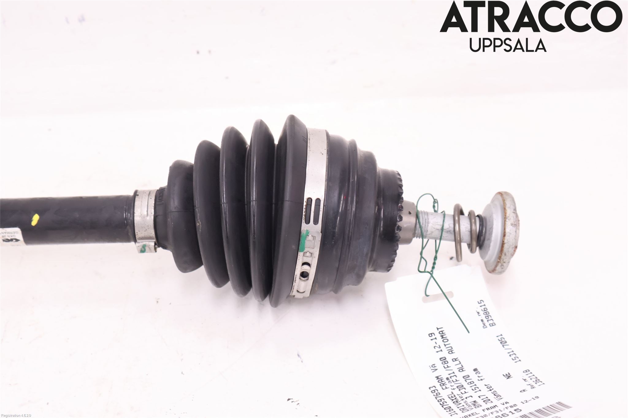 BMW 3 F30/F31/F80 12-19 Drivaksel Foran Kompl Venstre