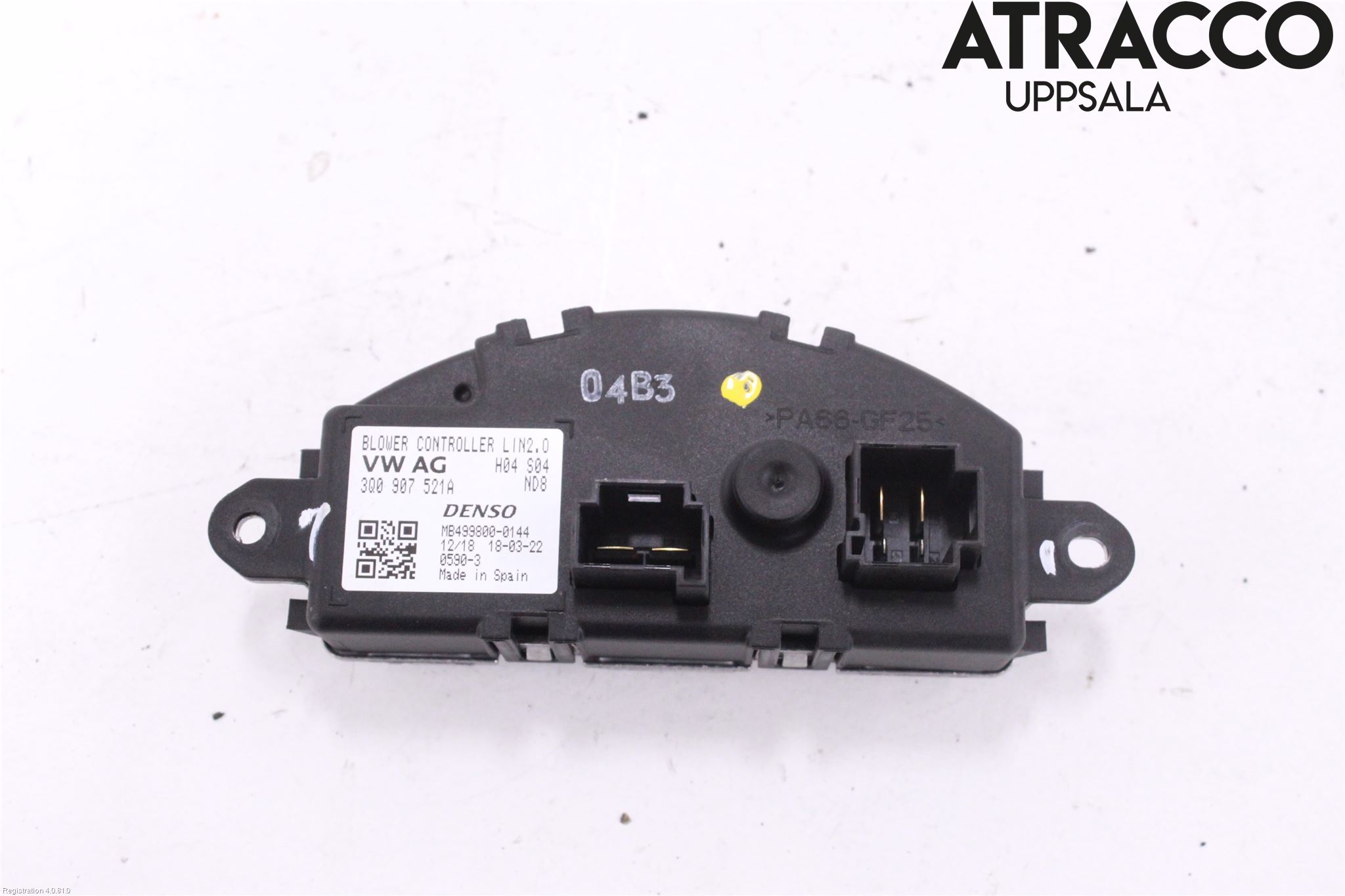 Volkswagen VW PASSAT 15-19 Varmeapparat Viftemotstand