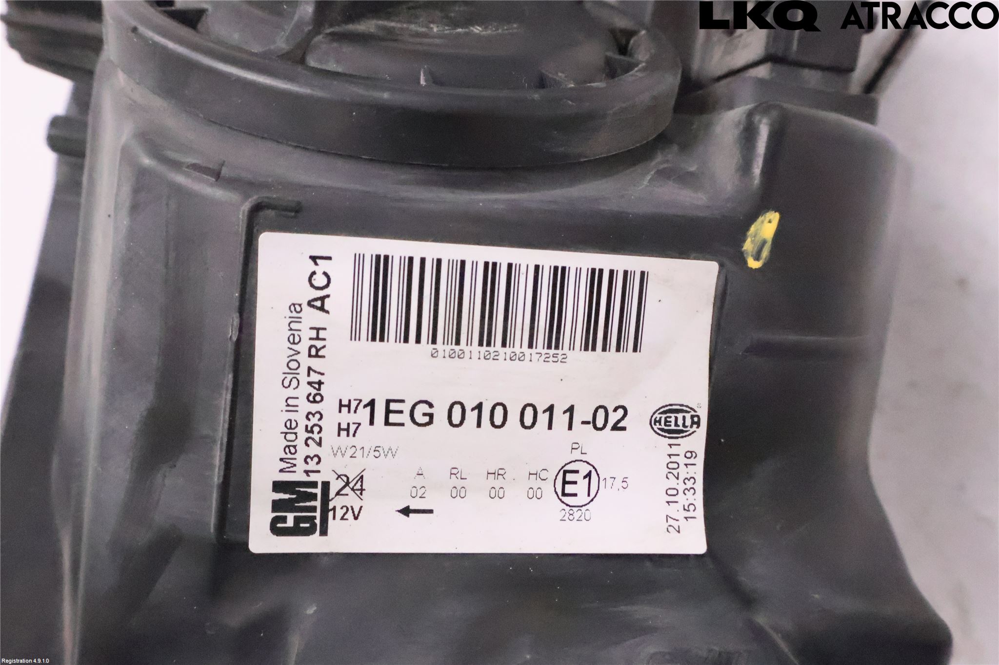 Opel ASTRA J 10-15 Frontlykt Høyre