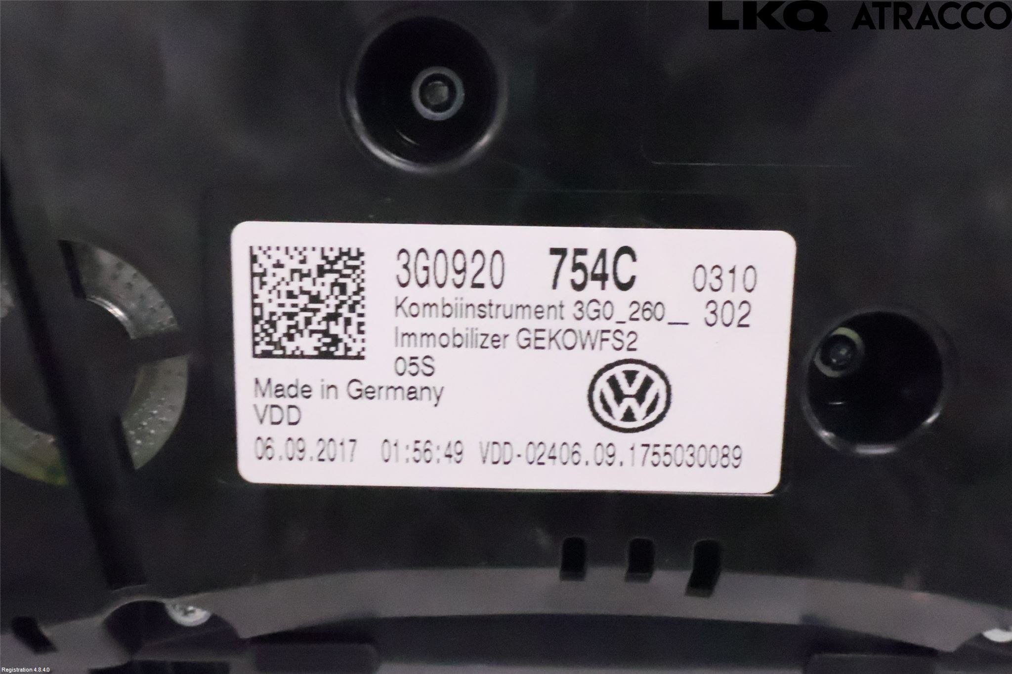 Volkswagen VW PASSAT 15-19 Instr Kombinert