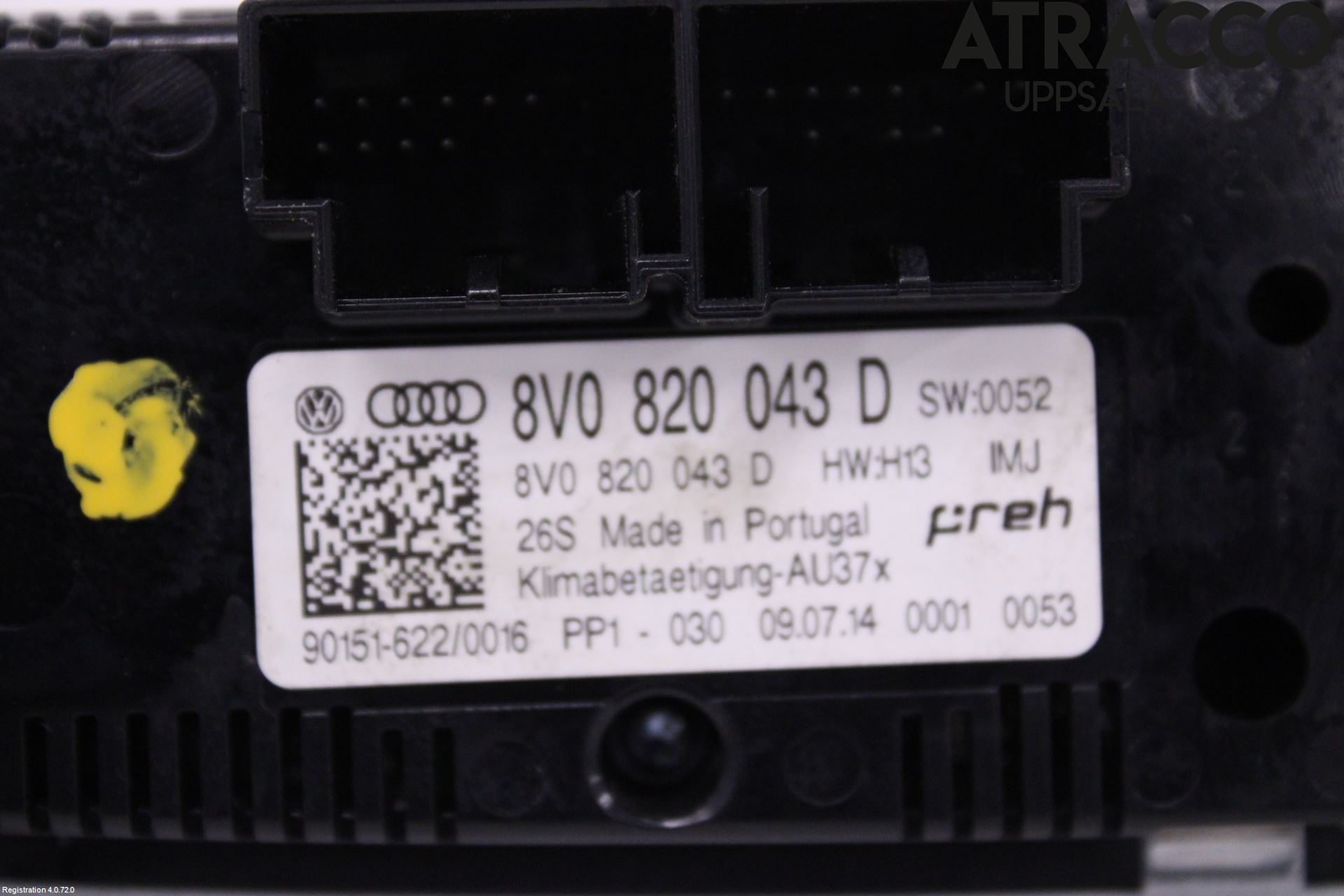 Audi A3/S3 8V 13-20 Varme Ac Betjening-Display