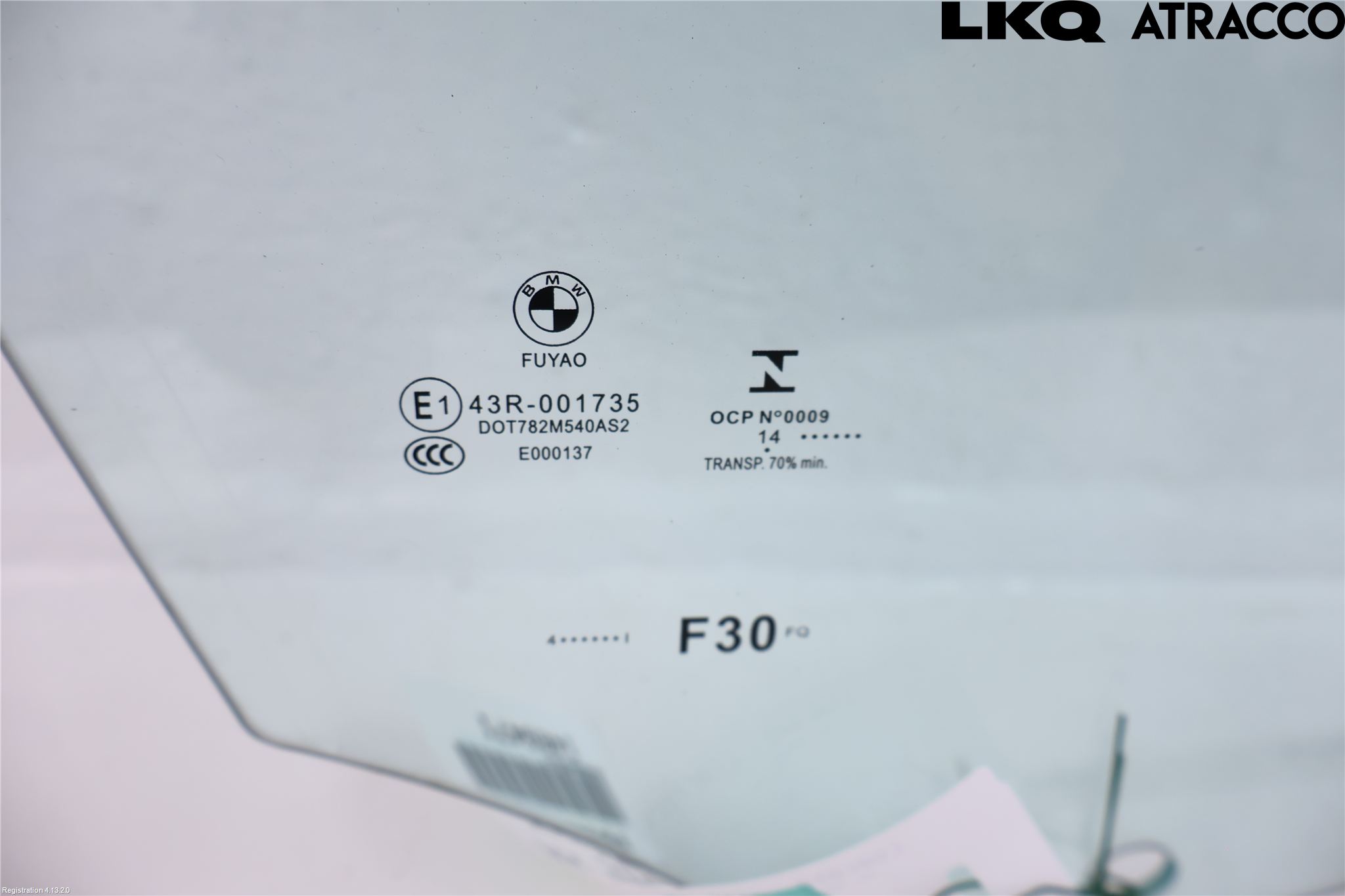 BMW 3 F30/F31/F80 12-19 Dørrute Foran Høyre 4 Dørs