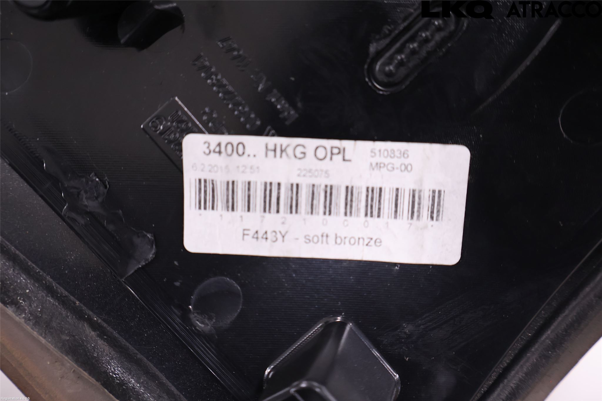 Opel ASTRA J 10-15 Bakluke Handtak Ytre