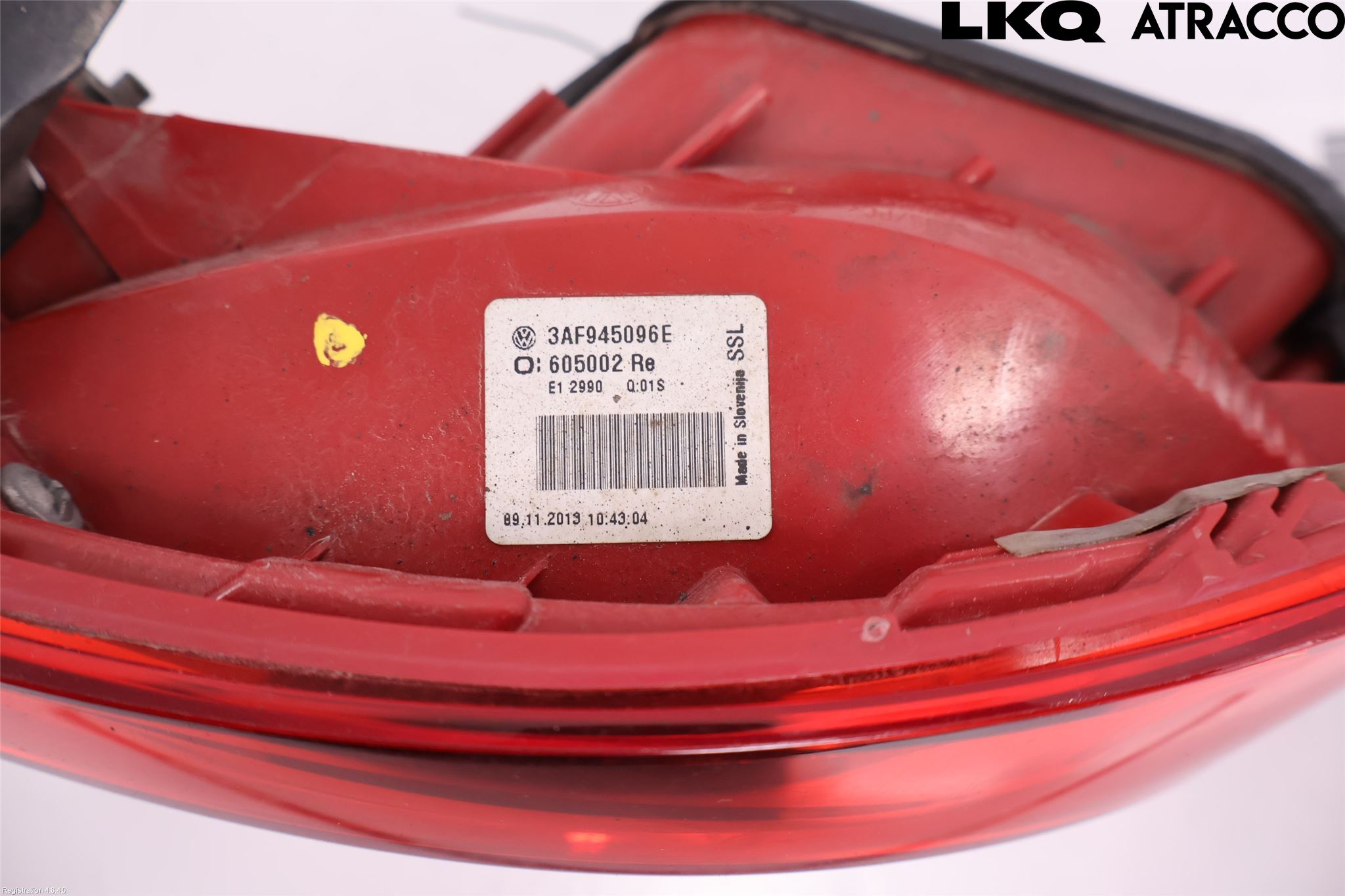 Volkswagen VW PASSAT 11-14 Baklykt Høyre