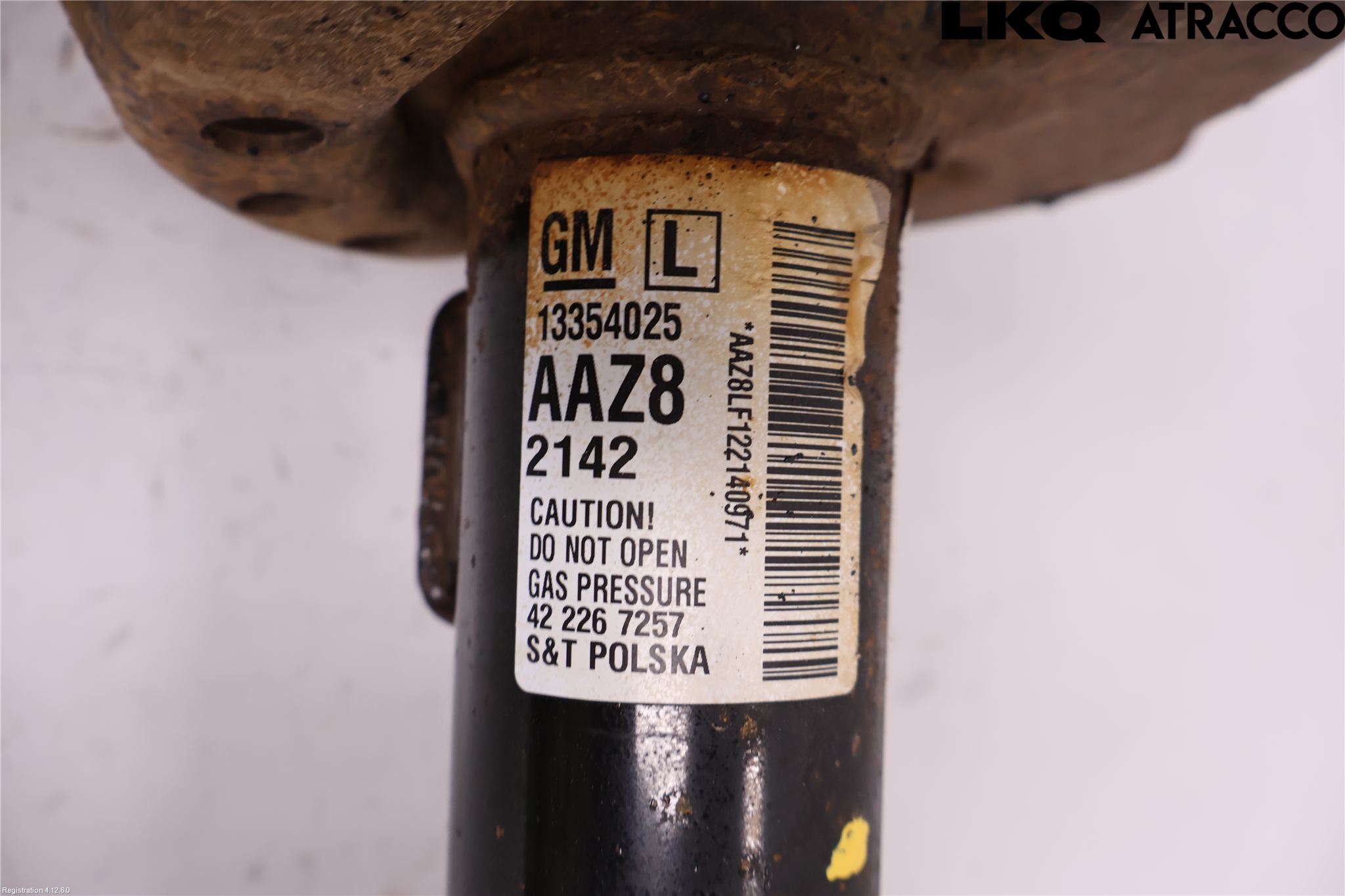 Opel ASTRA J 10-15 Fjærbein Foran Venstre