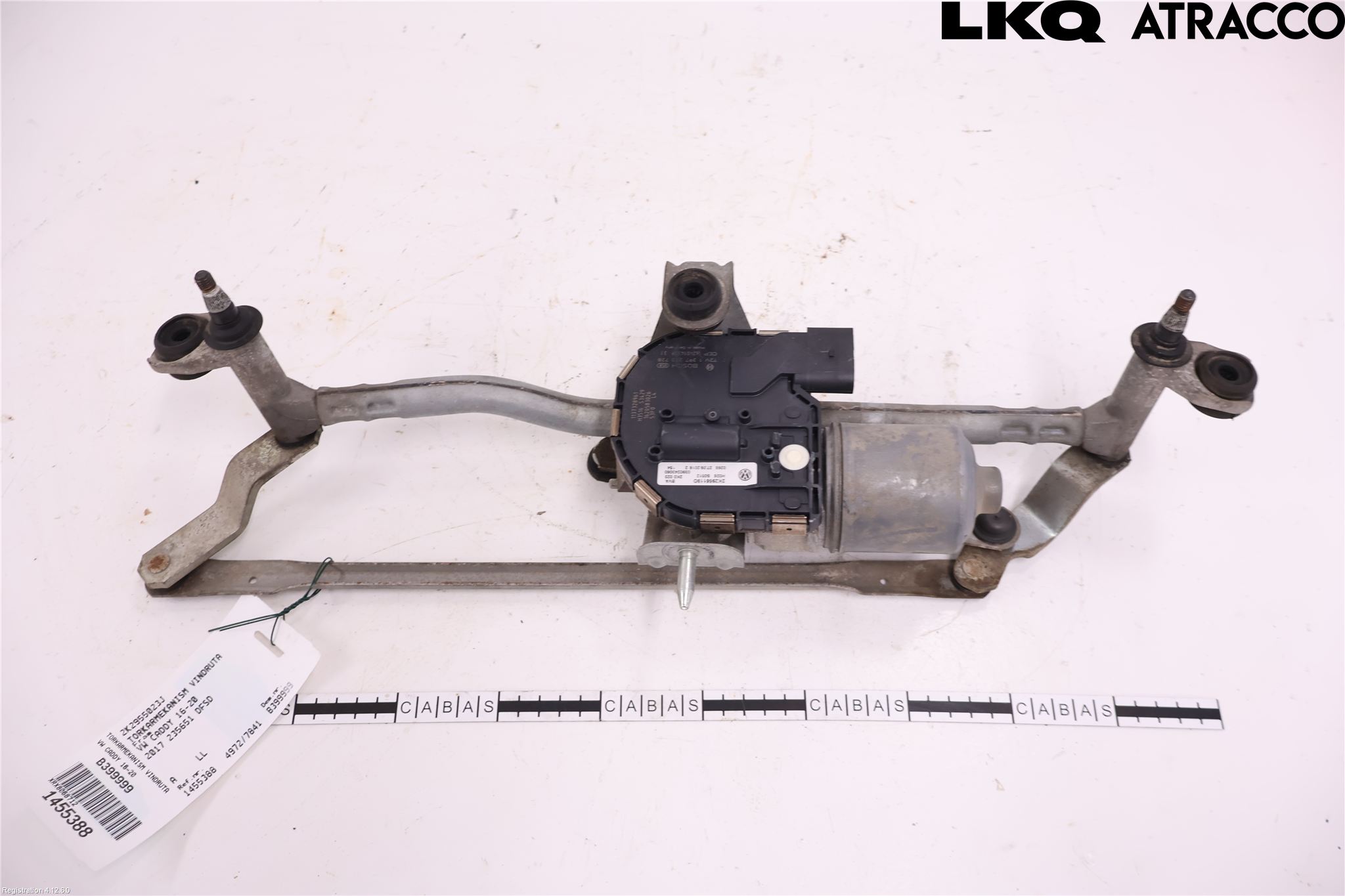 Volkswagen VW CADDY 16-20 Viskeroverføring Frontrute