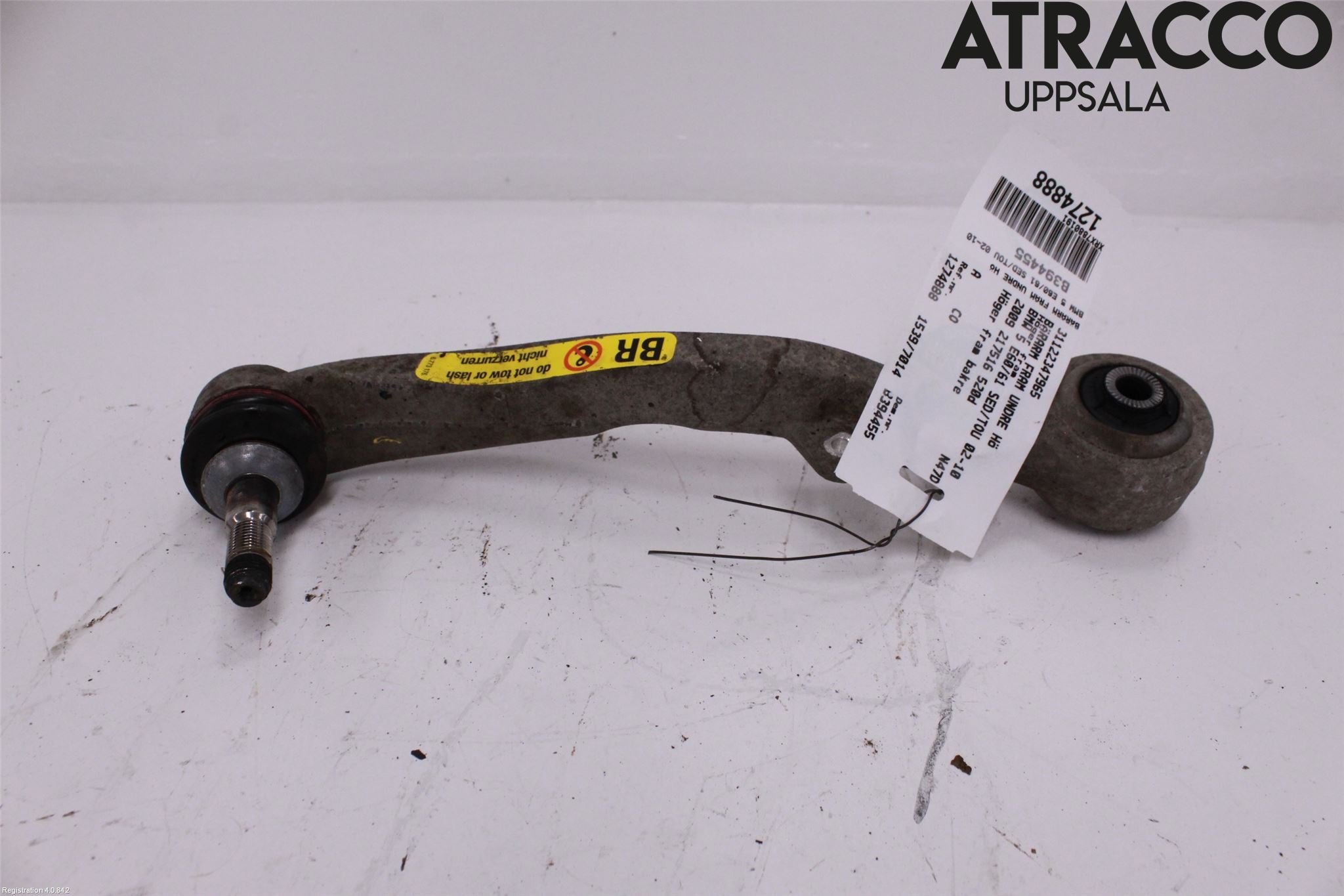 BMW 5 E60/61 Sed/Tou 02-10 Bærearm Foran Høyre Nedre