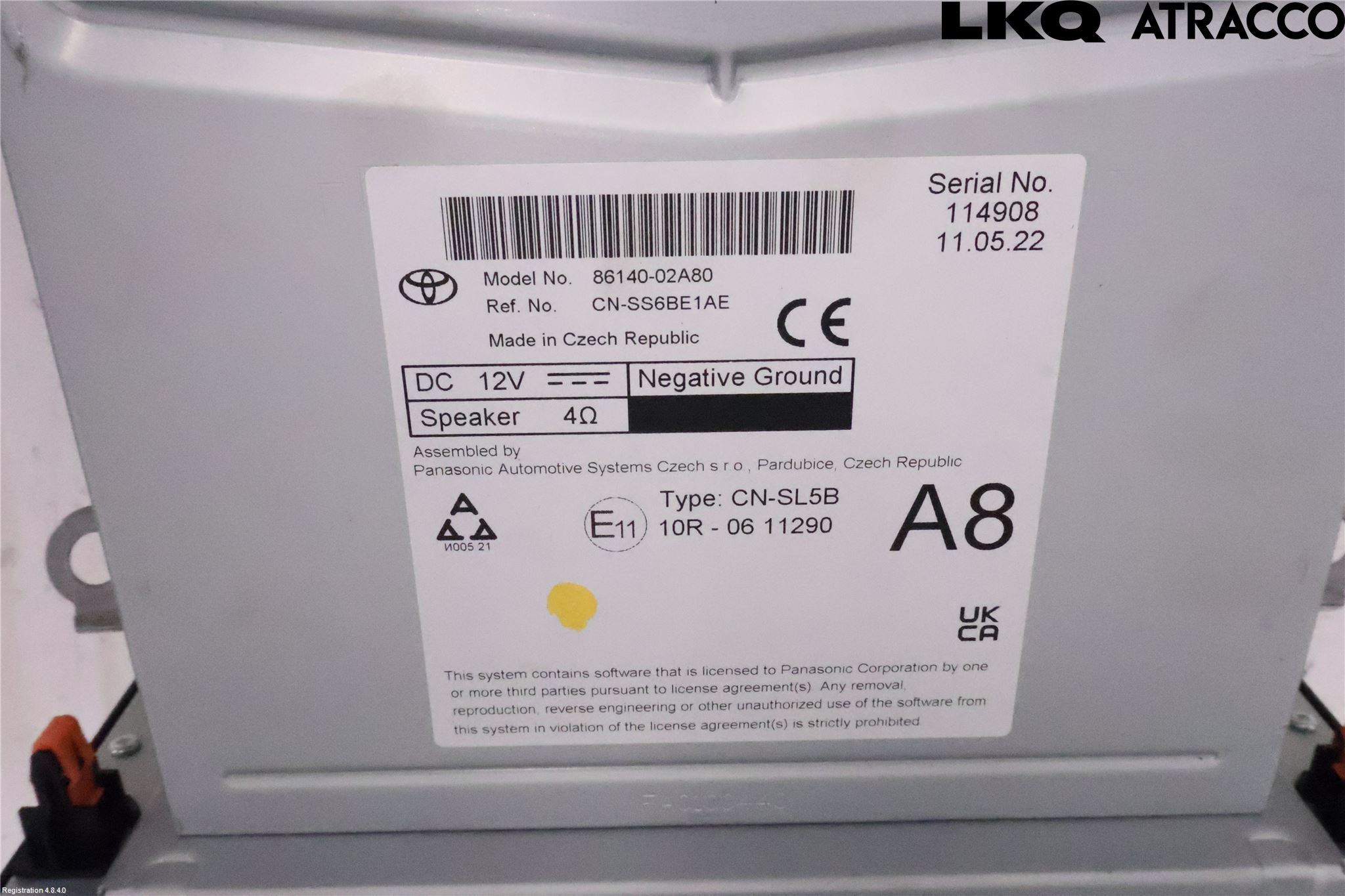 Toyota COROLLA 19- Stereo Radio Med Cd
