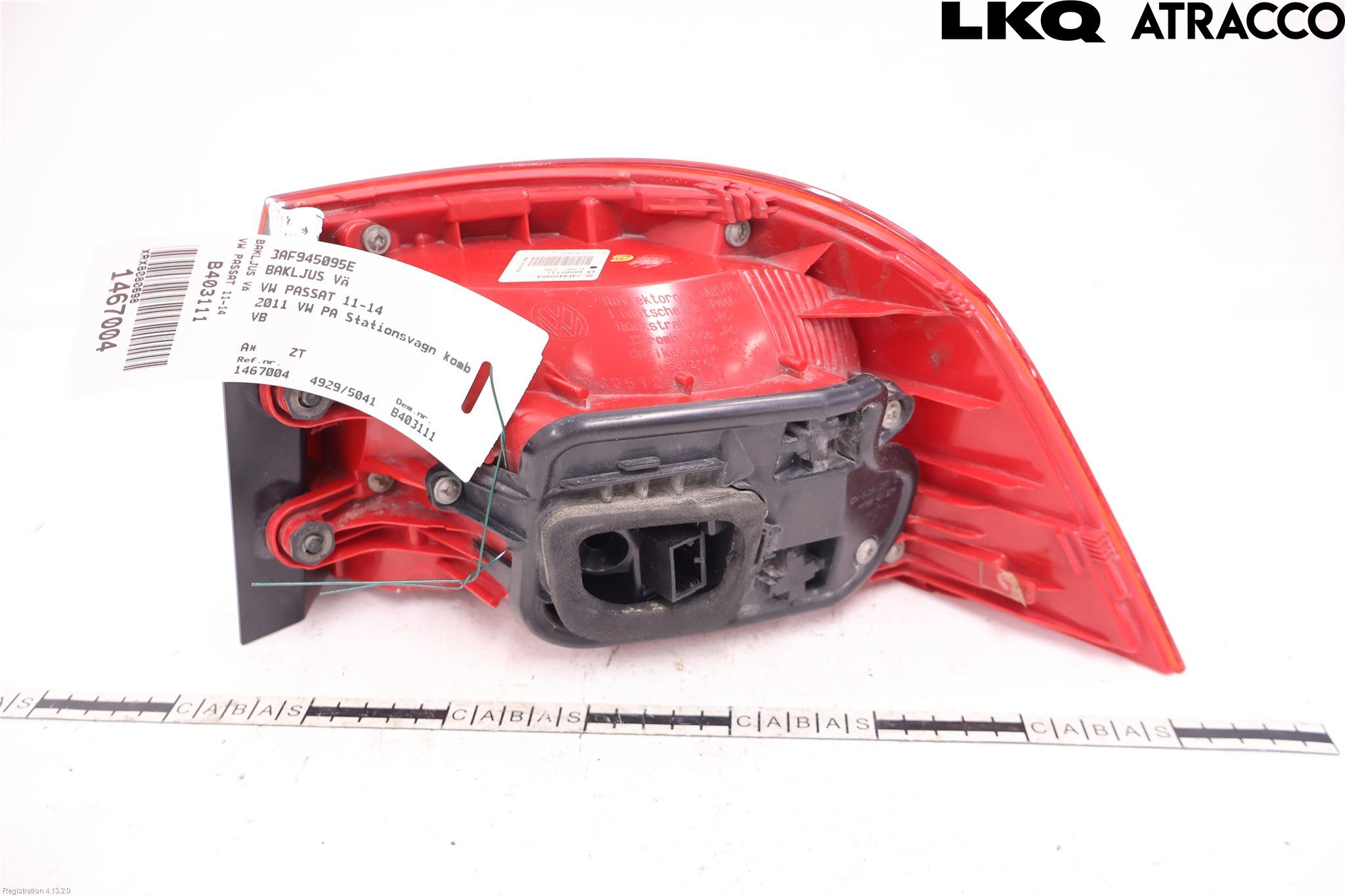 Volkswagen VW PASSAT 11-14 Baklykt Venstre