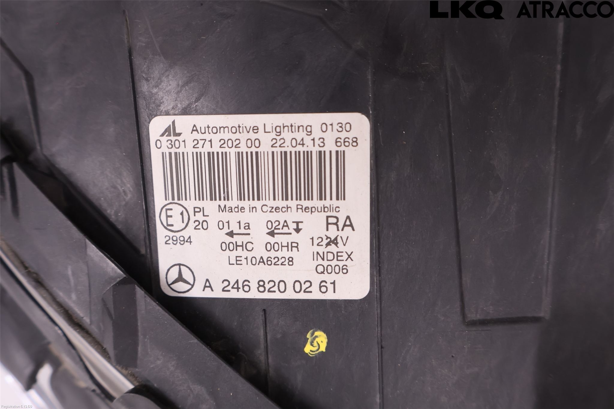 Mercedes-Benz MB B-KLASS (W246/W242) 12-19 Frontlykt Høyre