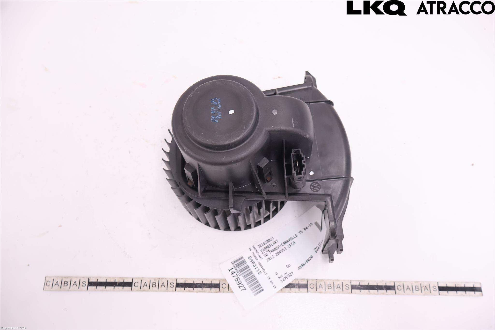 Volkswagen VW TRANSP/CARAVELLE (T5) 04-15 Varmeapparat Viftemotor