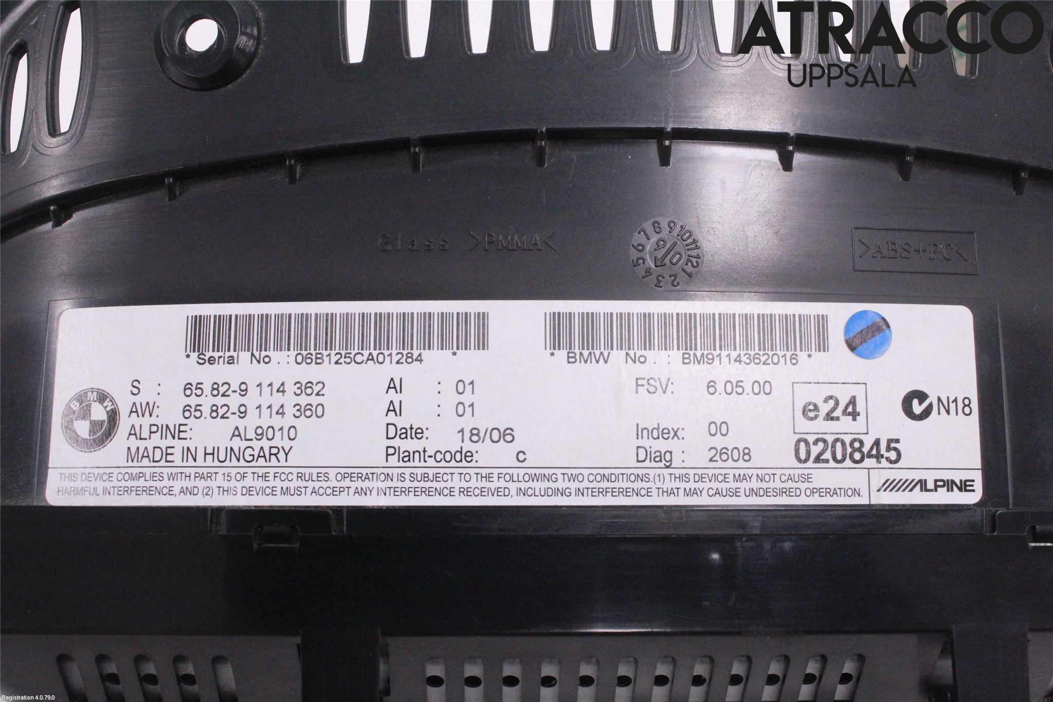 BMW 3 E90/91 SED/TOU 05-12 Instr Skjerm Dvd-Gps-Ac-Tlf