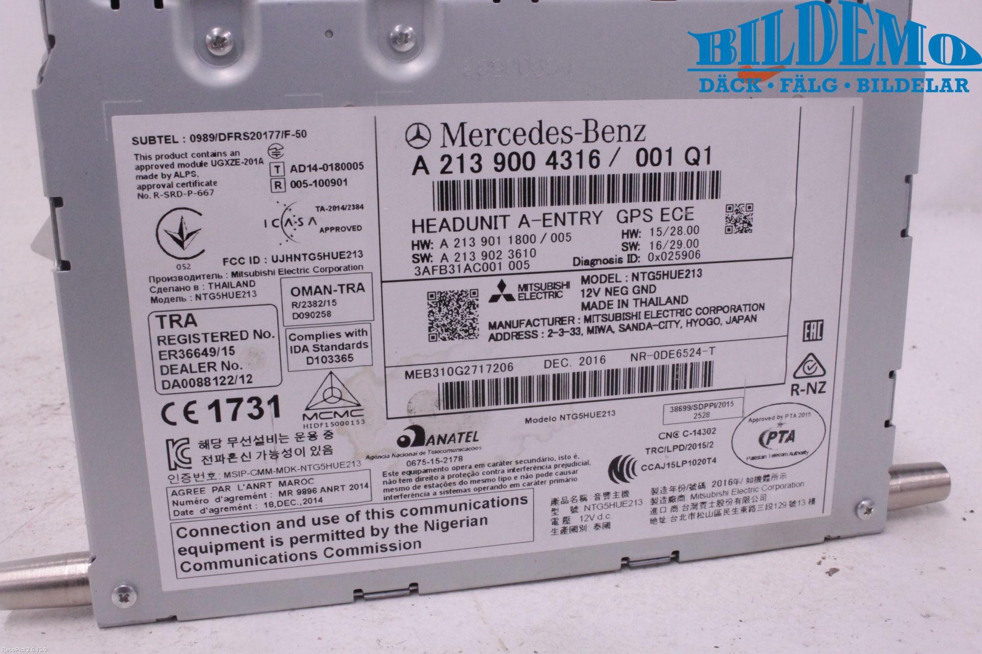 Mercedes-Benz MB E-KLASS (W213) 16-23 Gps Navigator