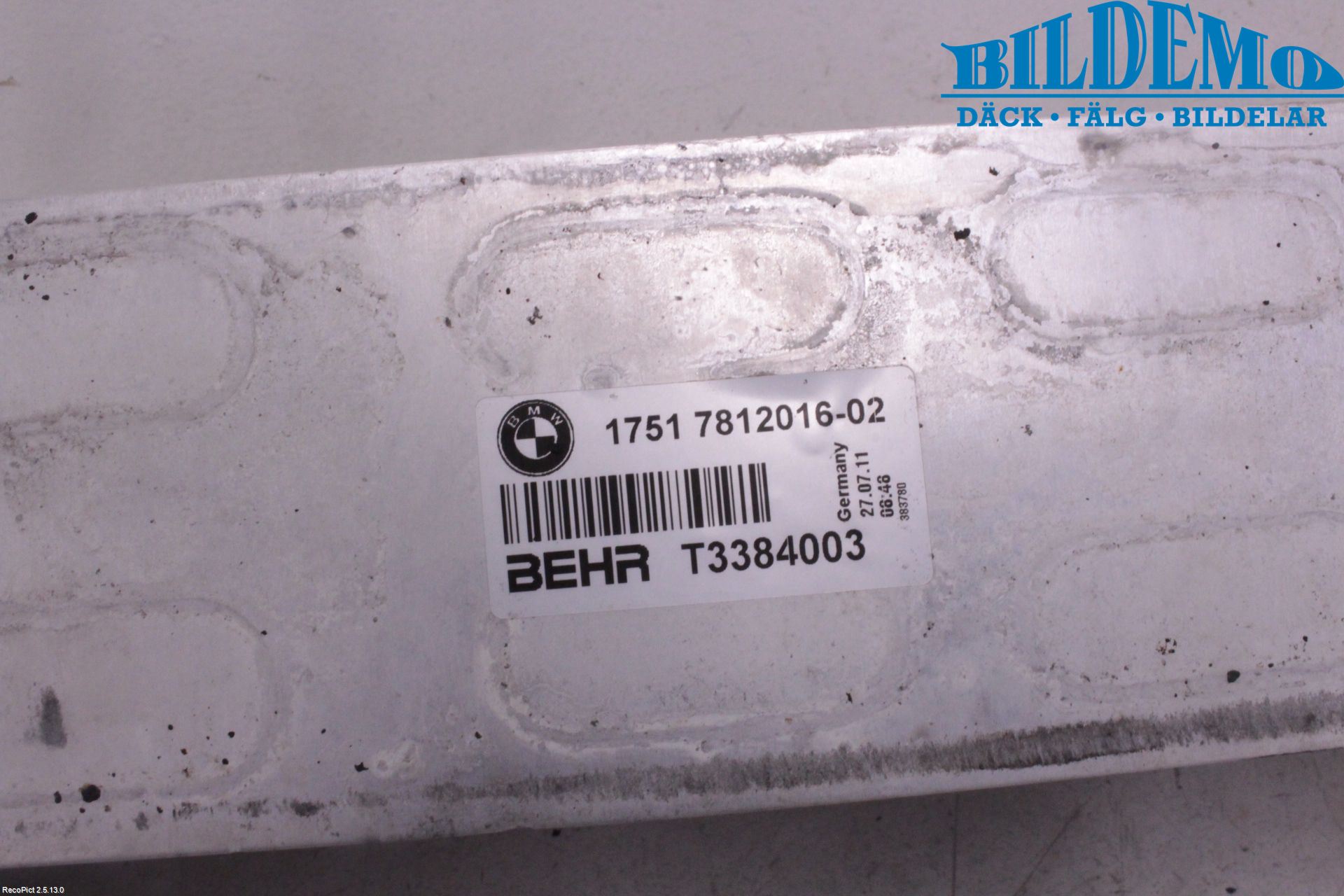 BMW 5 F10/F11/F18 09-17 Intercooler Radiator