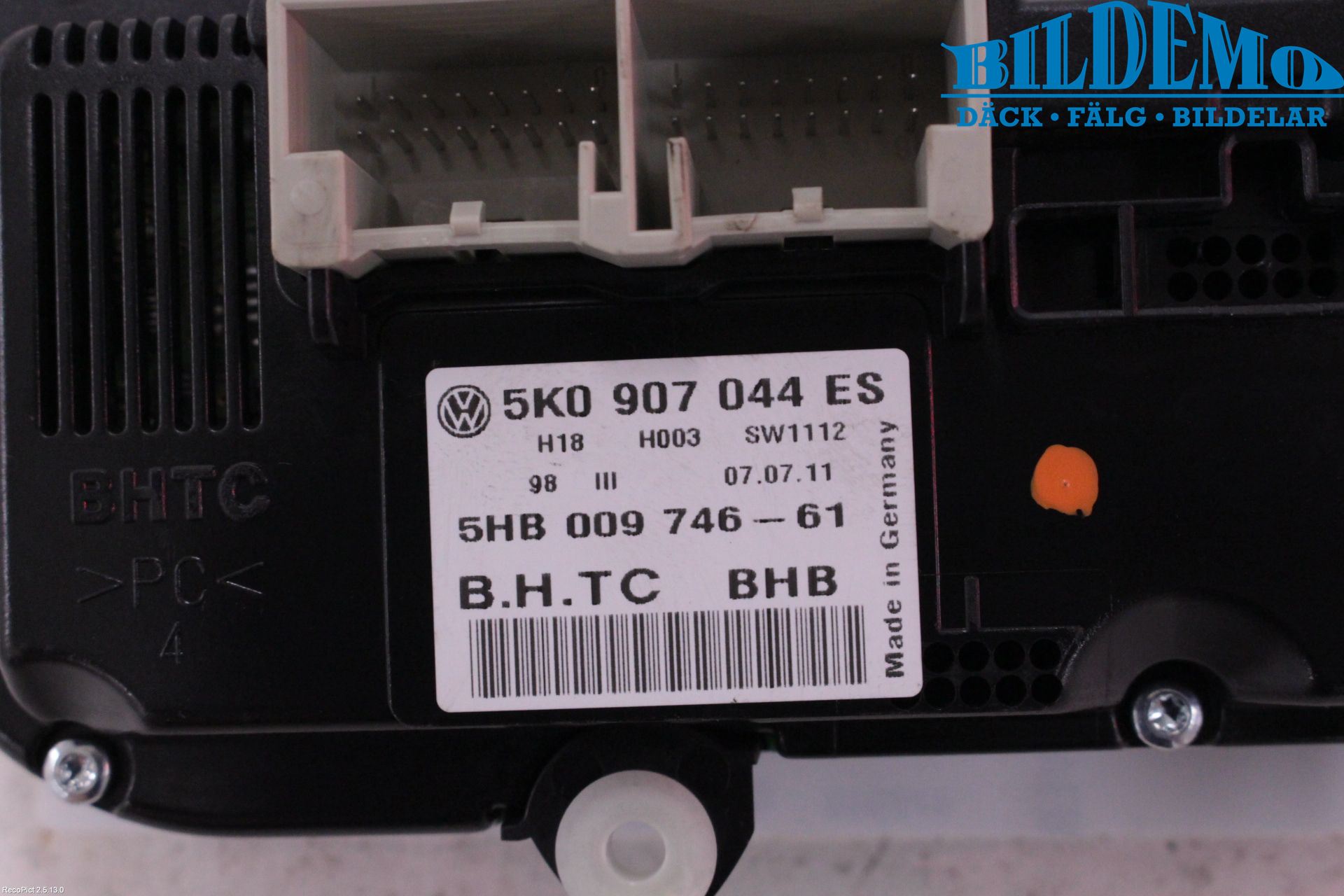 Volkswagen VW PASSAT 11-14 Varme Ac Betjening-Display