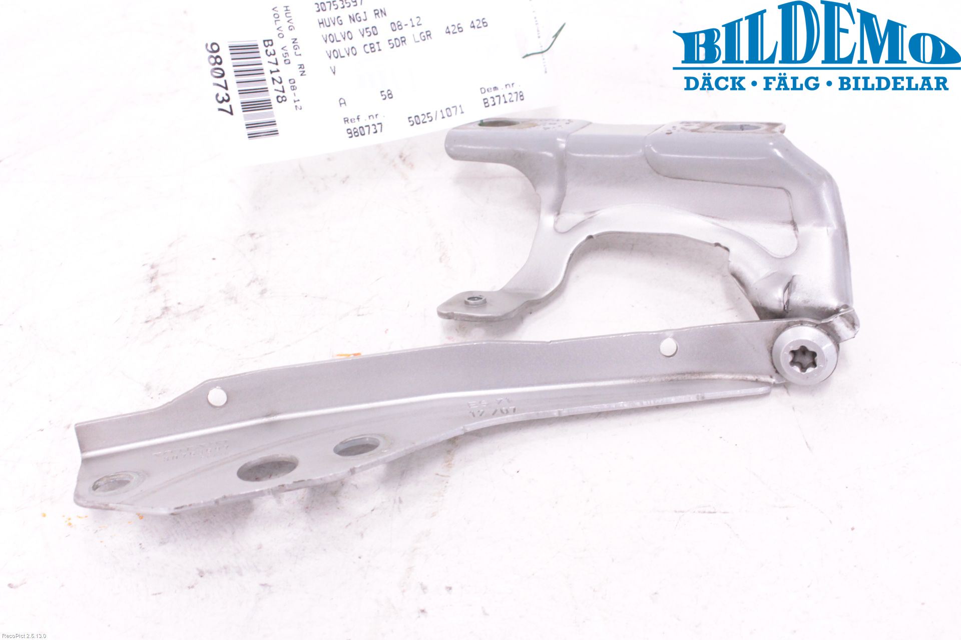 Volvo V50 08-12 Panser Hengsel - Hengsler