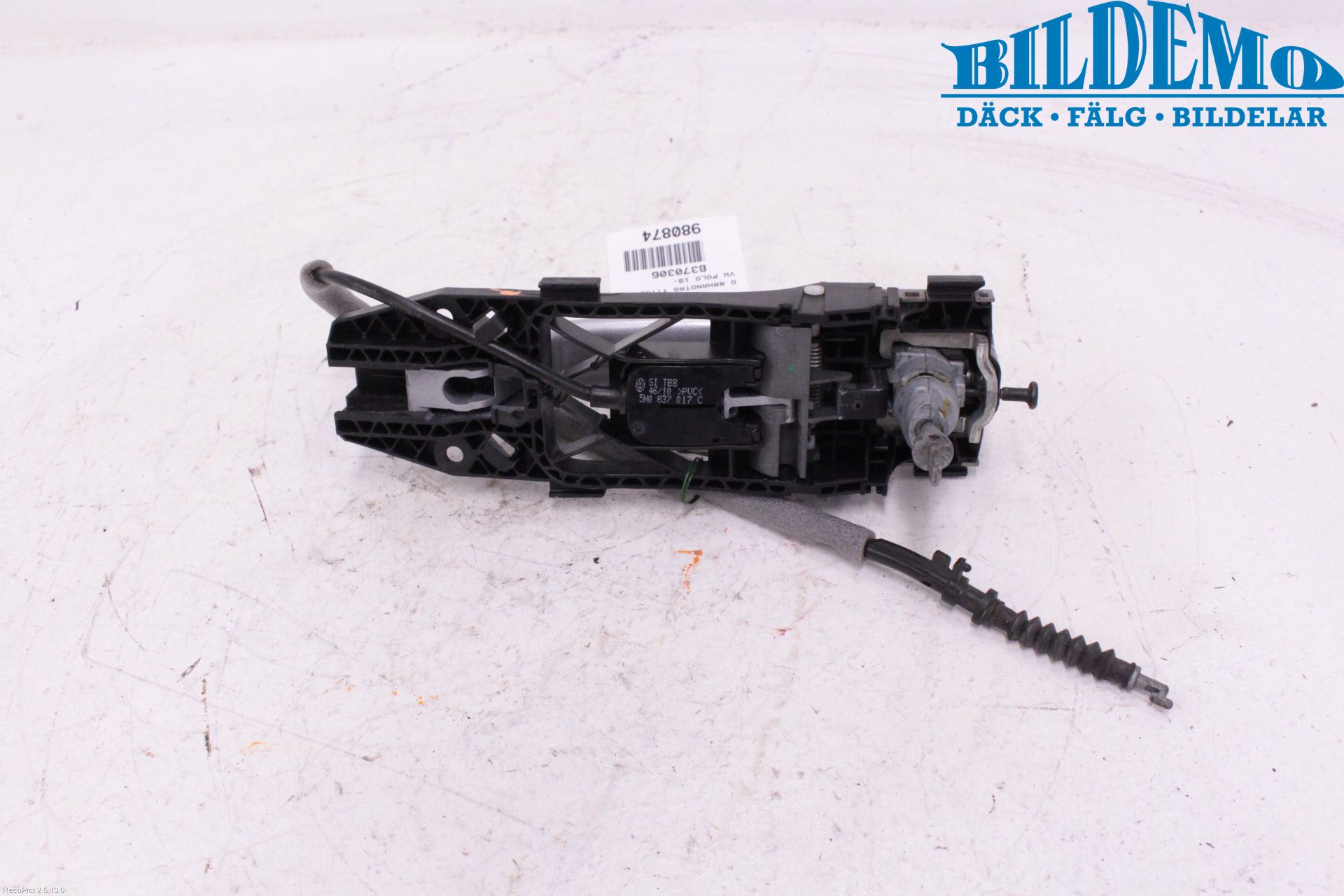 Volkswagen VW POLO 10-17 Dørhandtak Ytre Venstre