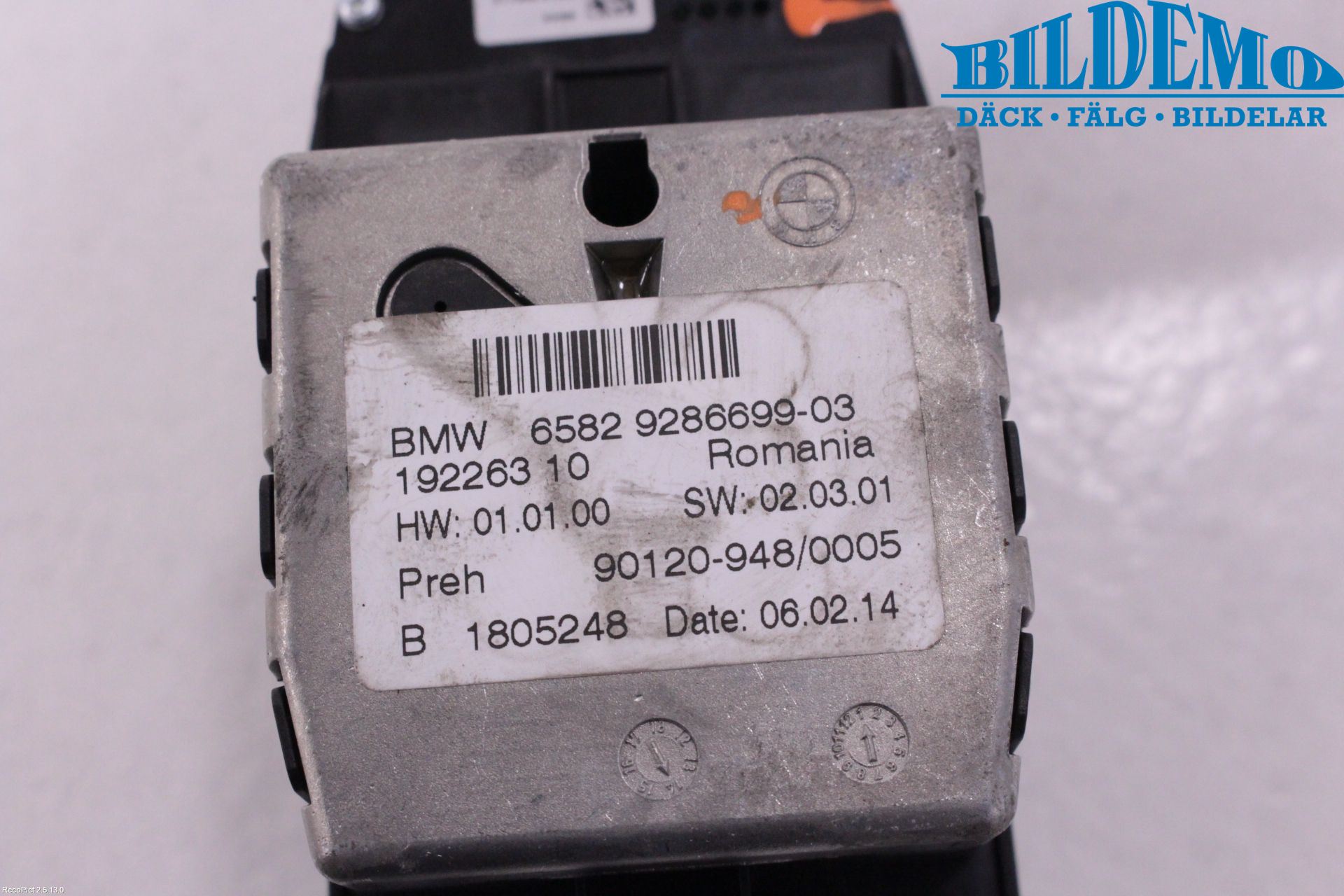 BMW 5 F10/F11/F18 09-17 Bryter Multifunksjon
