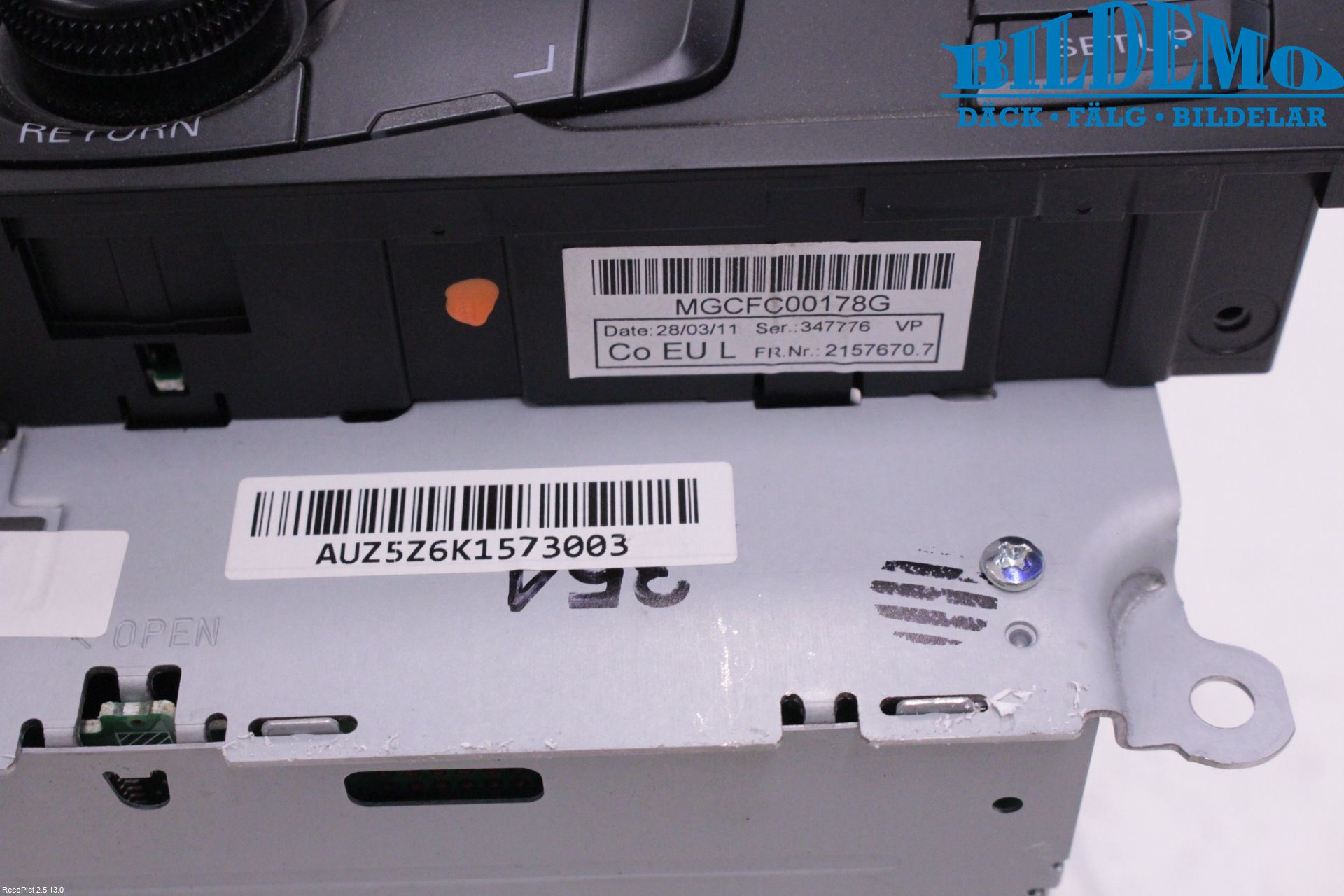 Audi A5 07-16 Stereo Radio Med Cd