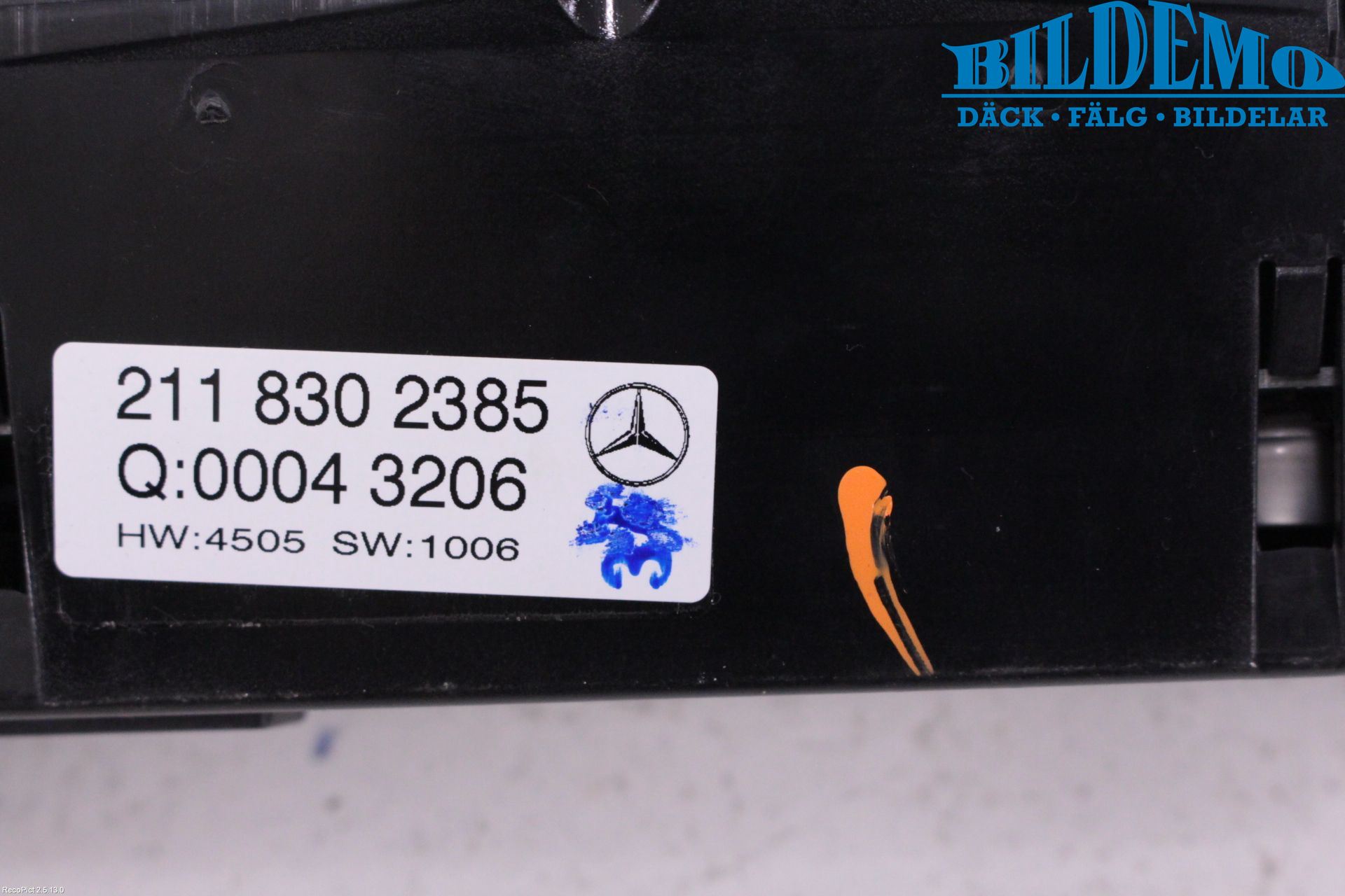 Mercedes-Benz MB E-KLASS (W211) 02-09 Varme Ac Betjening-Display