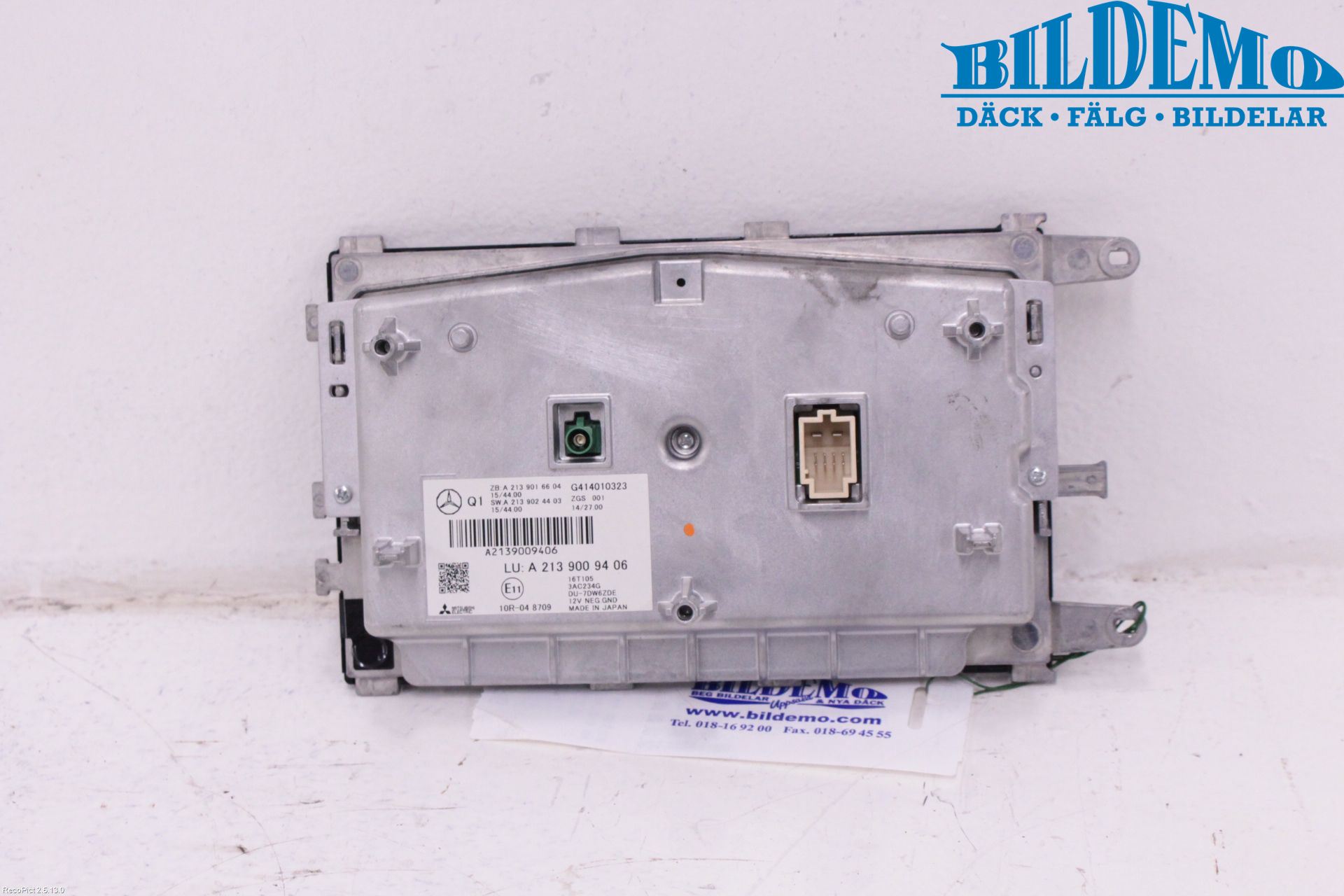 Mercedes-Benz MB E-KLASS (W213) 16-23 Instr Skjerm Dvd-Gps-Ac-Tlf
