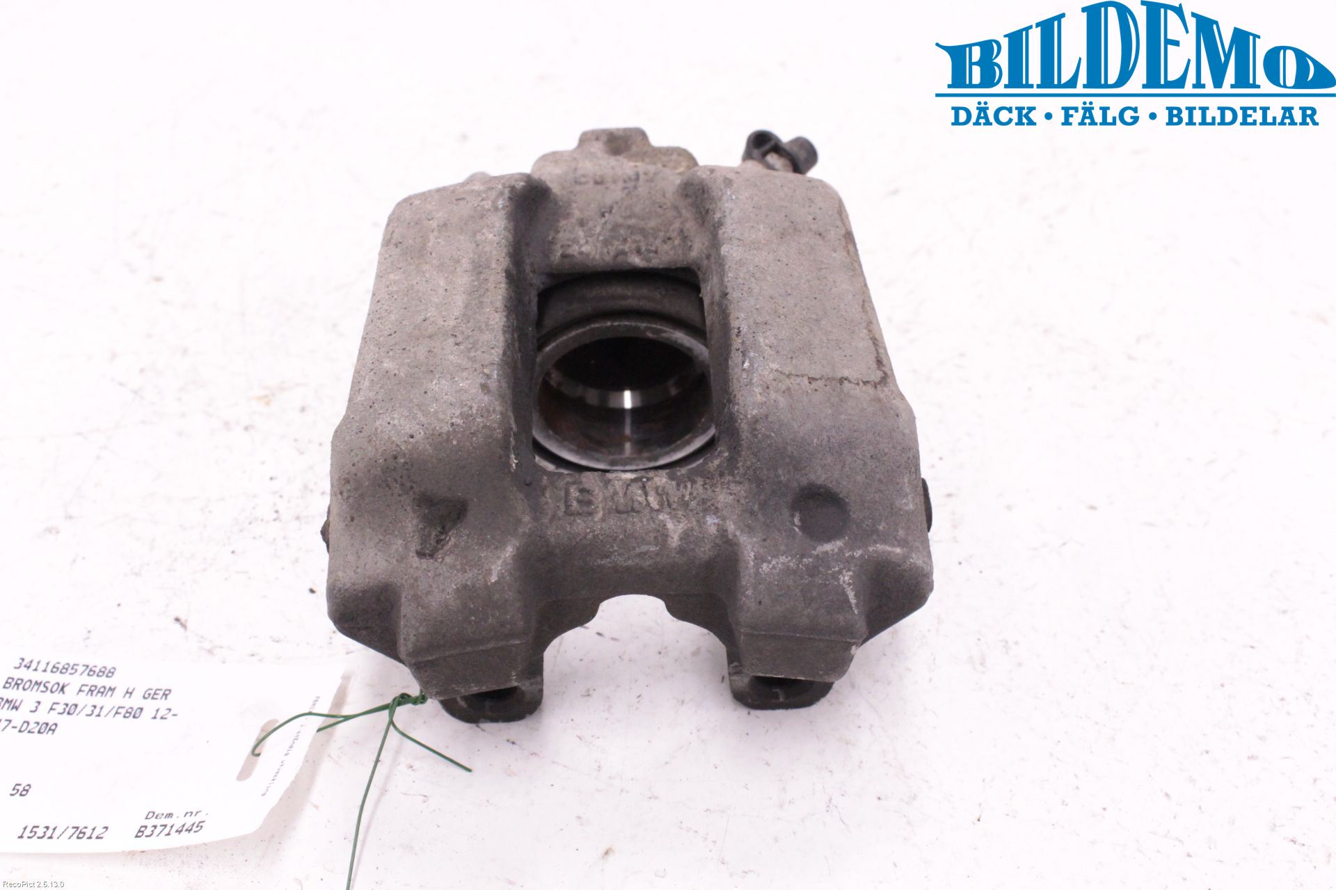 BMW 3 F30/F31/F80 12-19 Bremsecaliper Foran Høyre