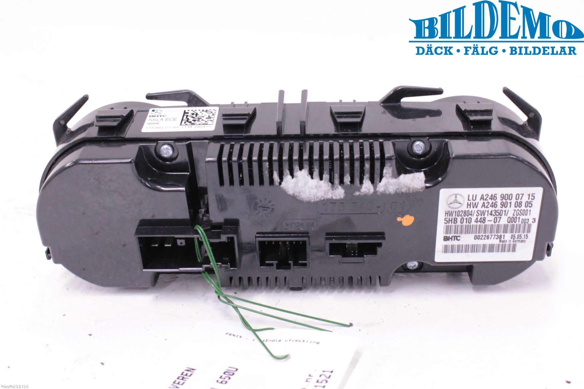 Mercedes-Benz MB A-KLASS (W176) 13-18 Varme Ac Betjening-Display