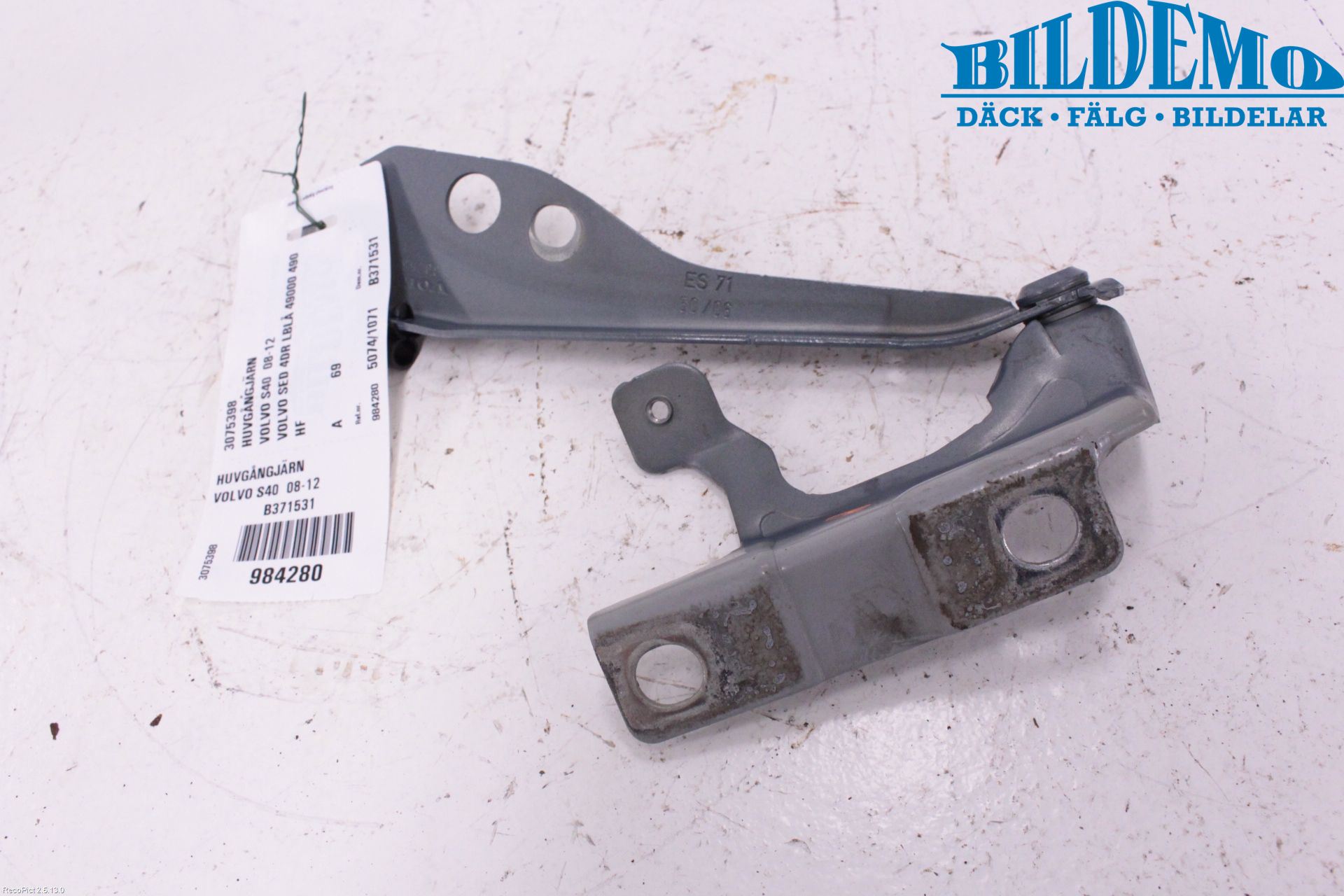 Volvo S40 08-12 Panser Hengsel - Hengsler