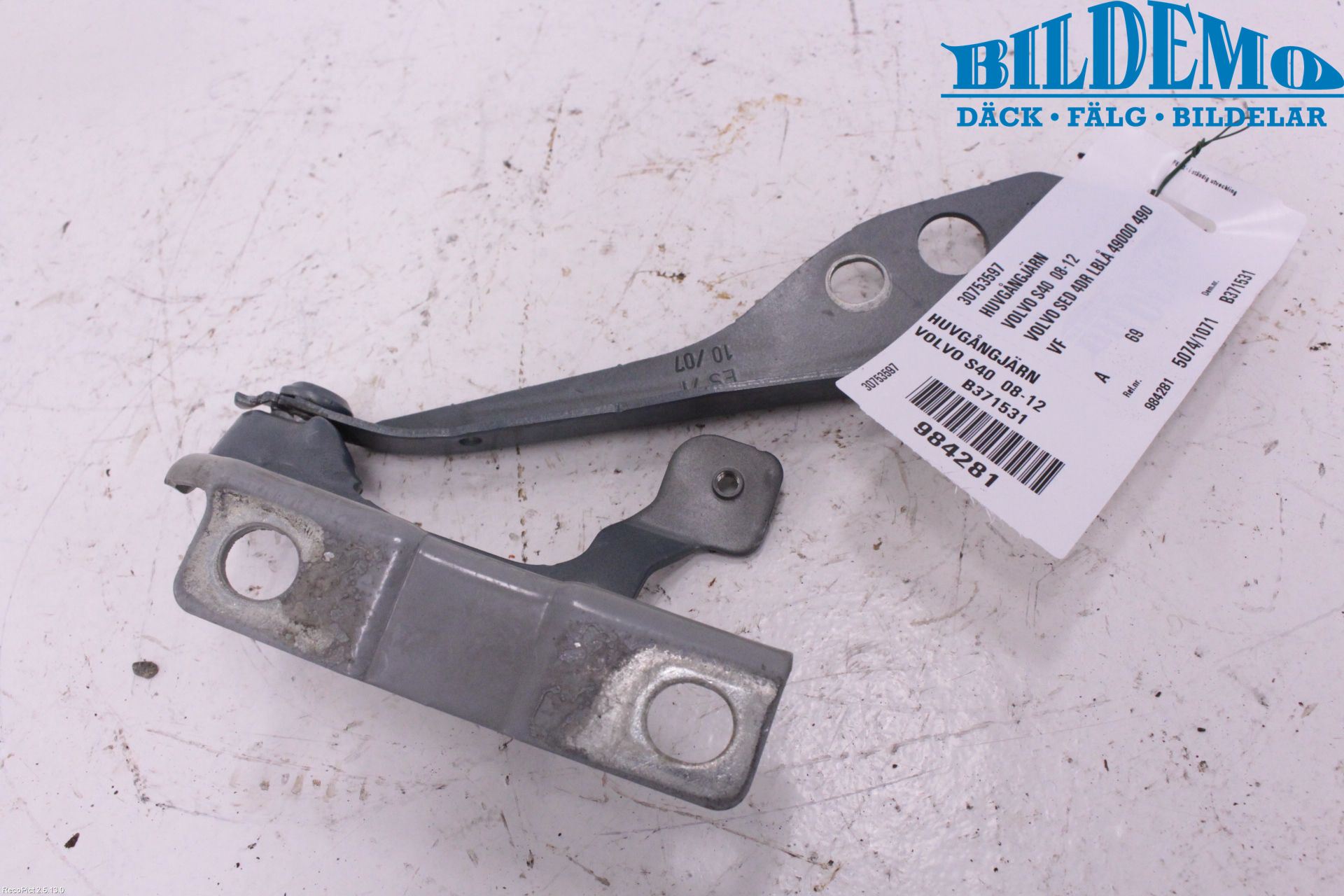 Volvo S40 08-12 Panser Hengsel - Hengsler